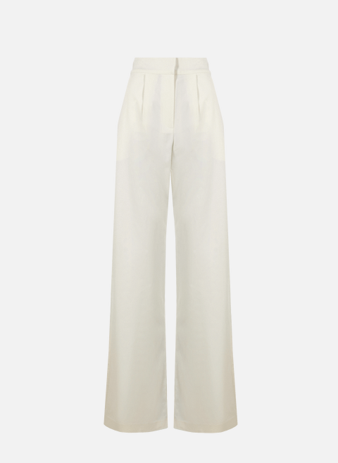 Straight cotton pants BeigeSELMACILEK 