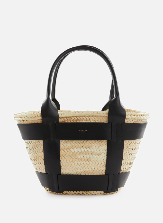 DEMELLIER LONDON straw beach bag