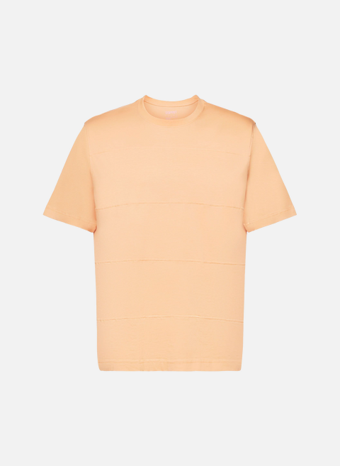 Einfarbiges Baumwoll-T-Shirt OrangeESPRIT 