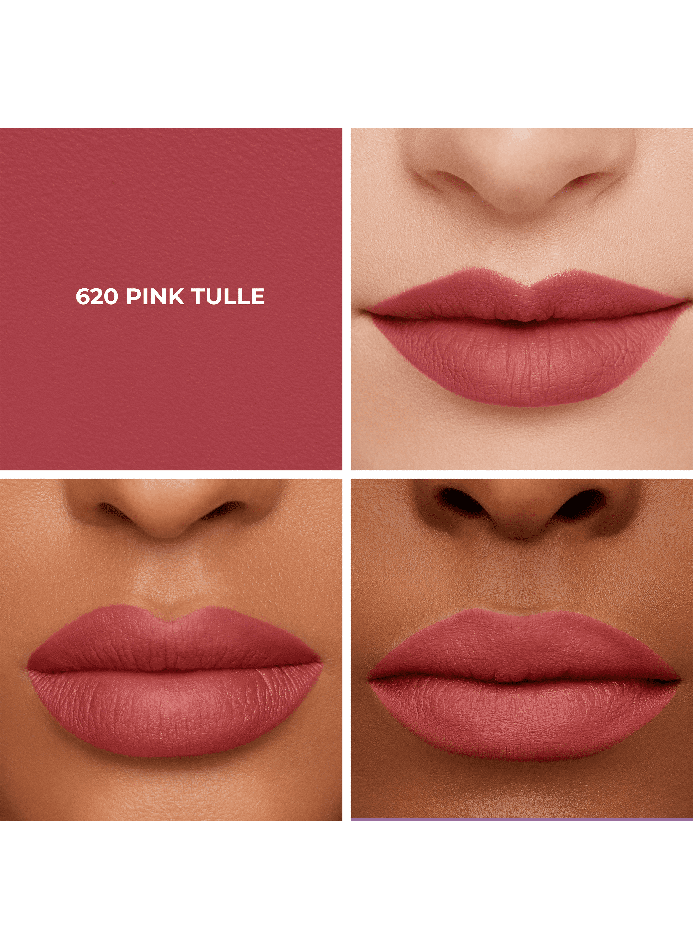 Caviar Smoothing Matte Lipstick LAURA MERCIER 620 pink tulle