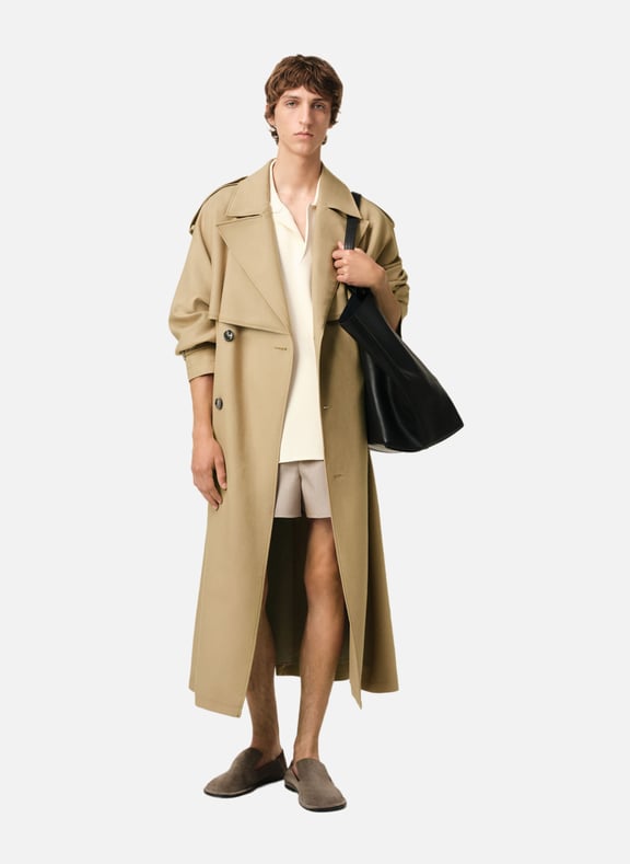Trench coat Beige by AMI PARIS AMI PARIS Trench coat Beige