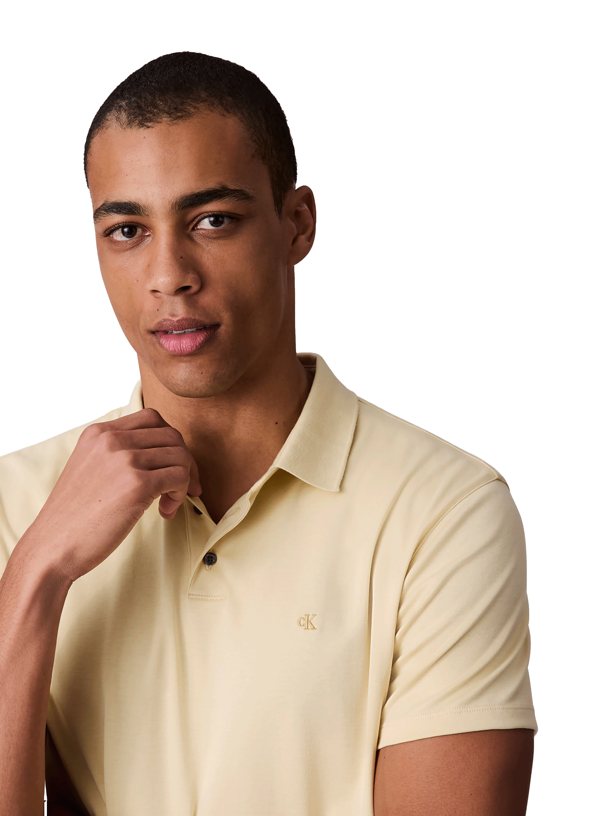 Polo en coton CALVIN KLEIN Blanc