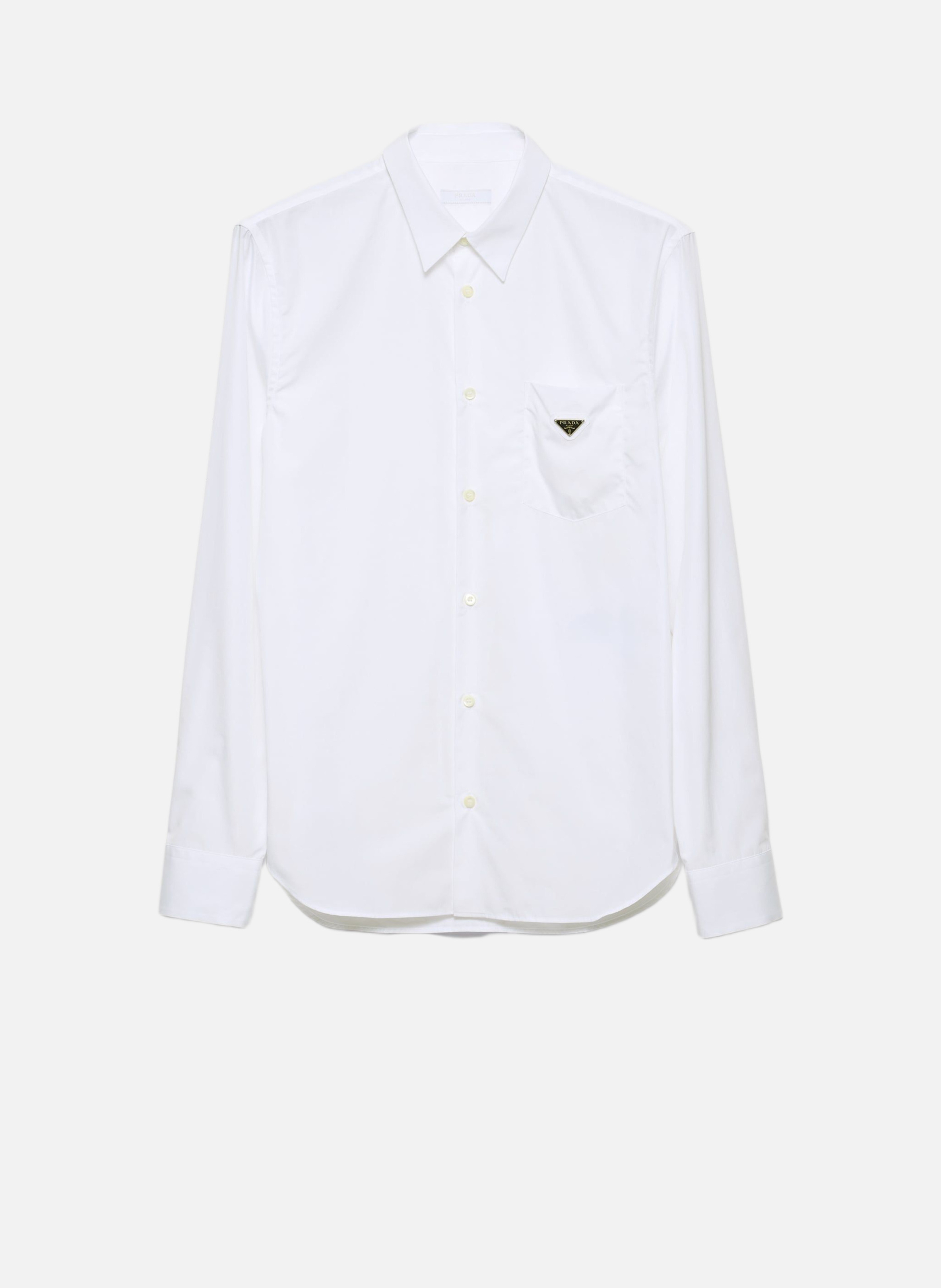 Chemise en coton PRADA Blanc