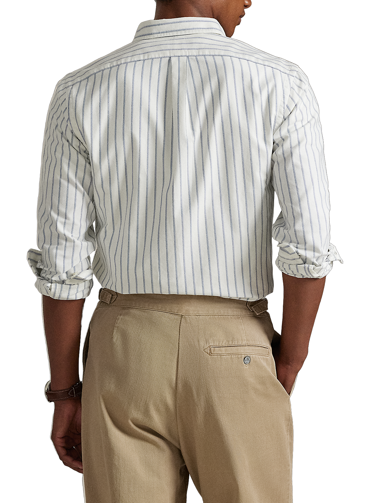Slim striped cotton shirt POLO RALPH LAUREN White