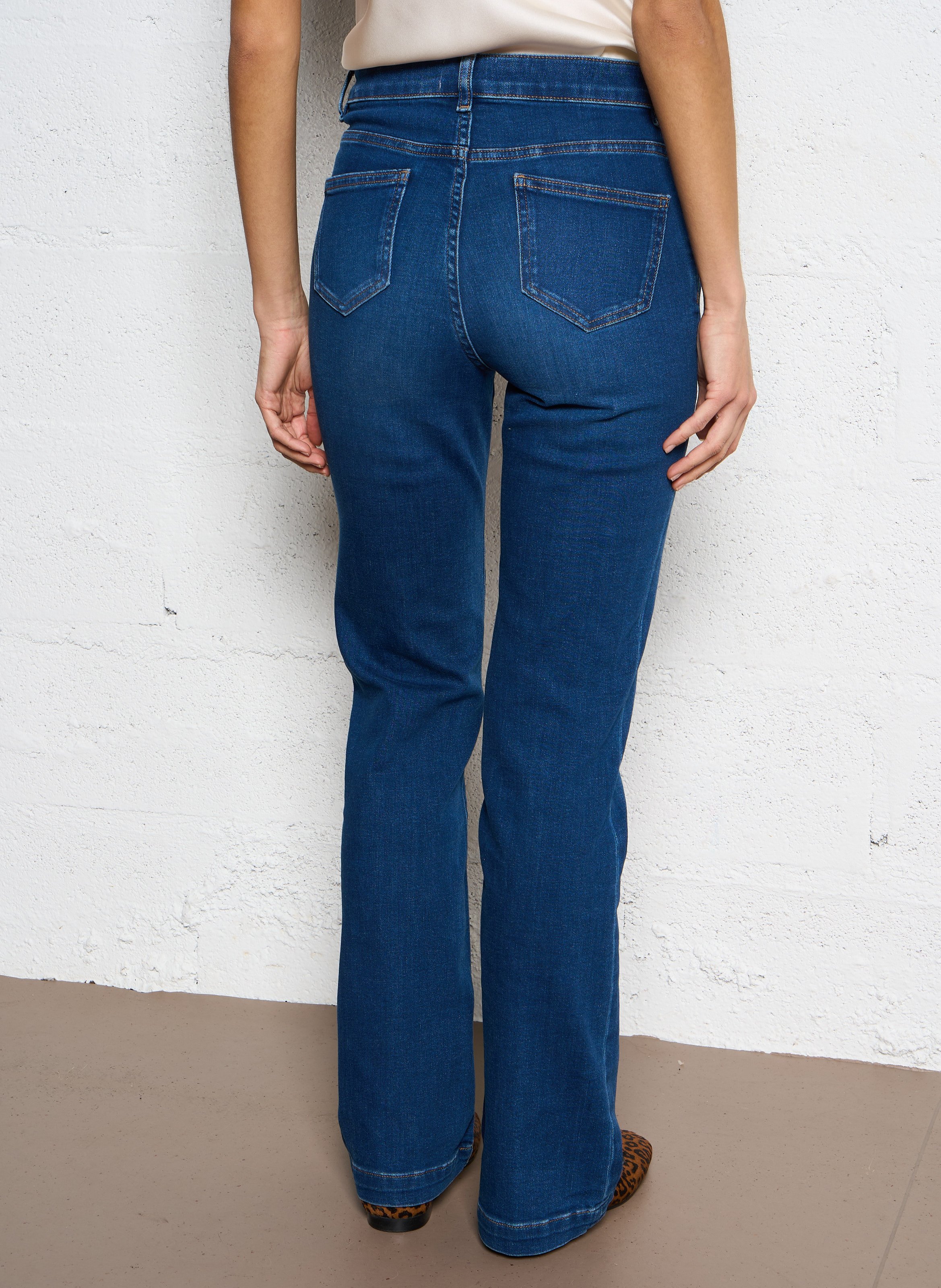 Jean droit en coton mélangé ninon MAISON 123 Bleu