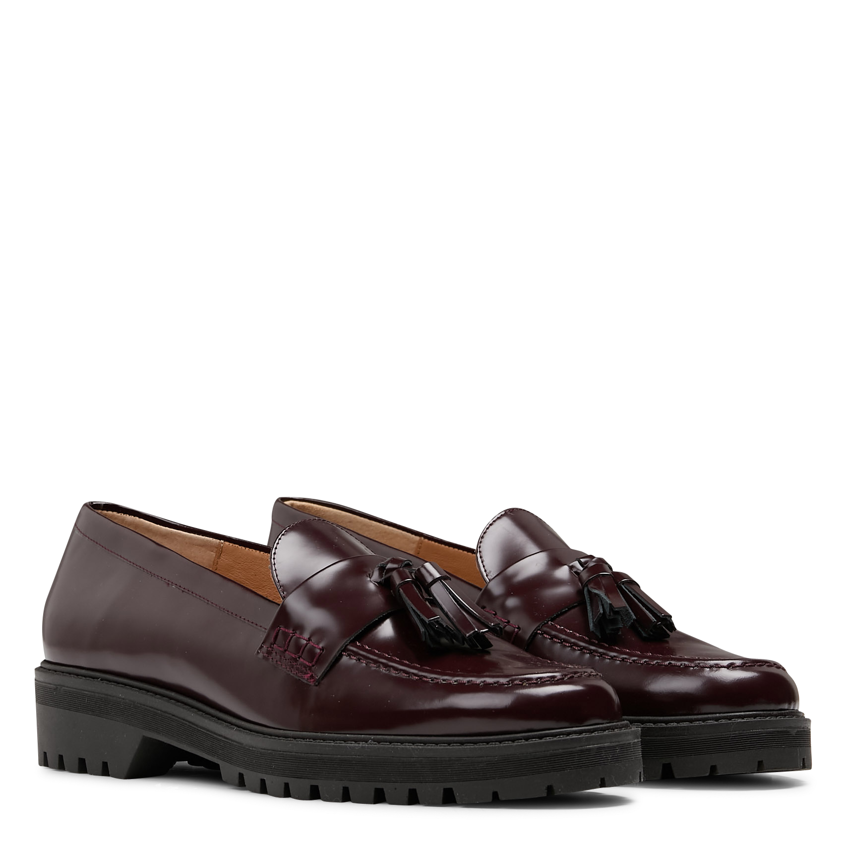 Mocassins en cuir valentin MAISON 123 Rouge