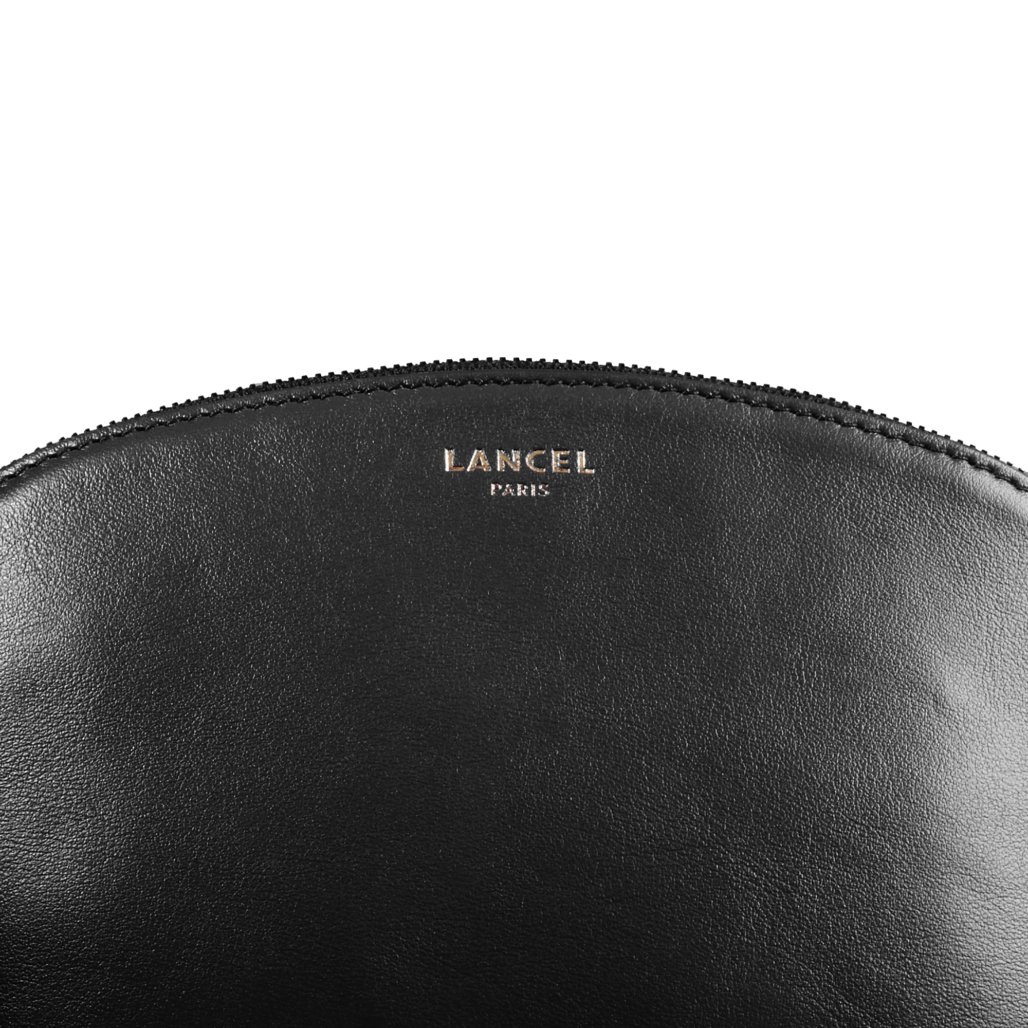 Lancel Origami leather cosmetic pouch LANCEL Black