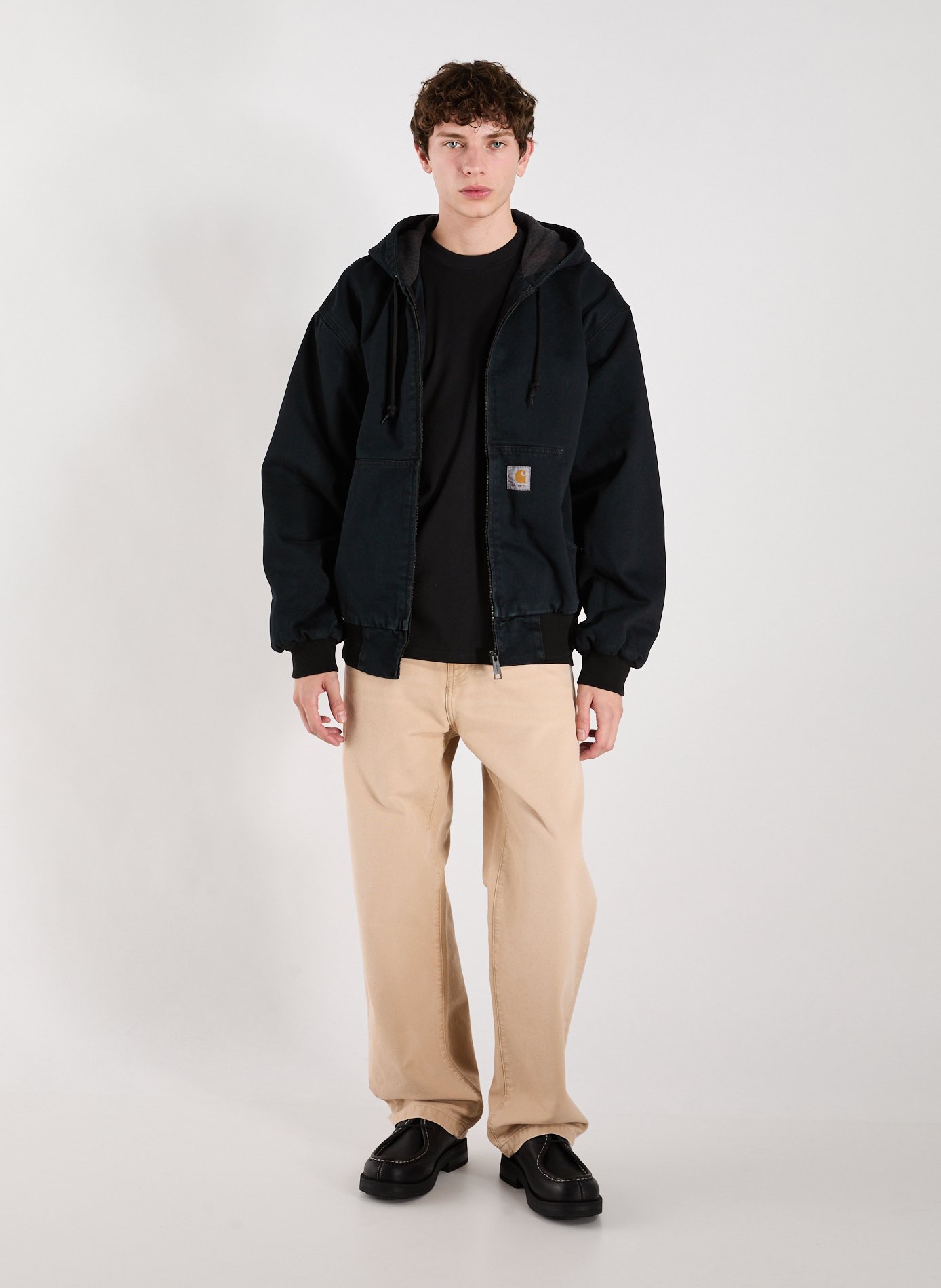 Straight cotton trousers CARHARTT WIP Brown