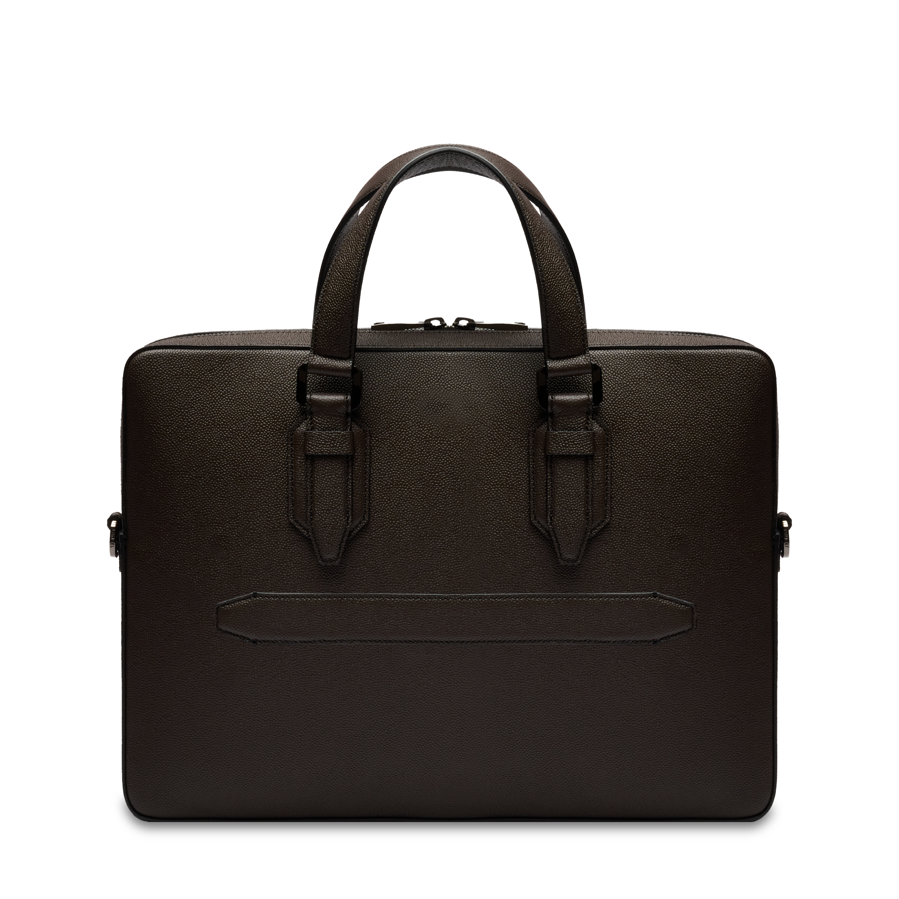 Porte-documents zippé 15"6 charlie de lancel en cuir LANCEL Gris