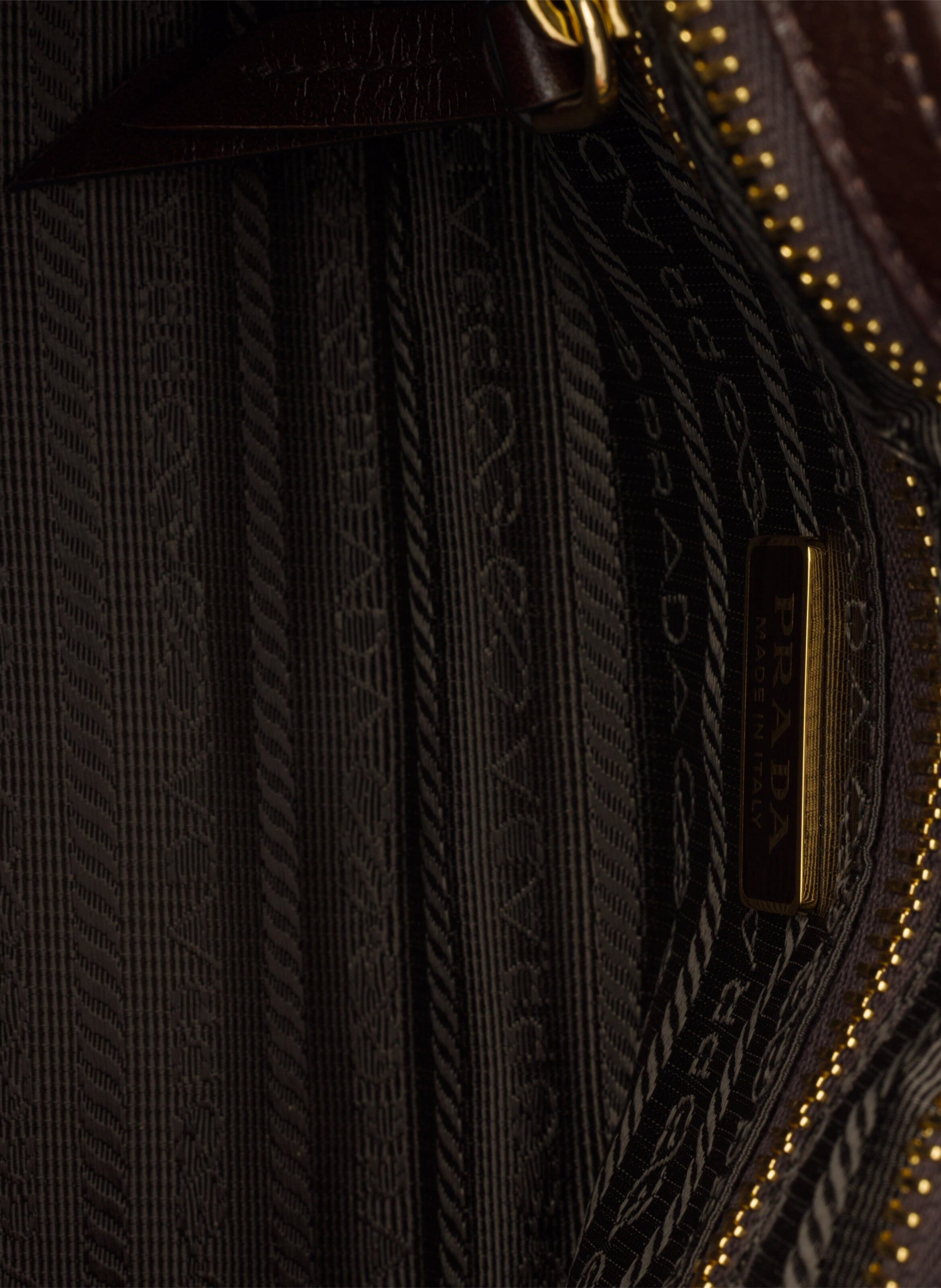 Mini sac à main prada bonnie en cuir PRADA Marron