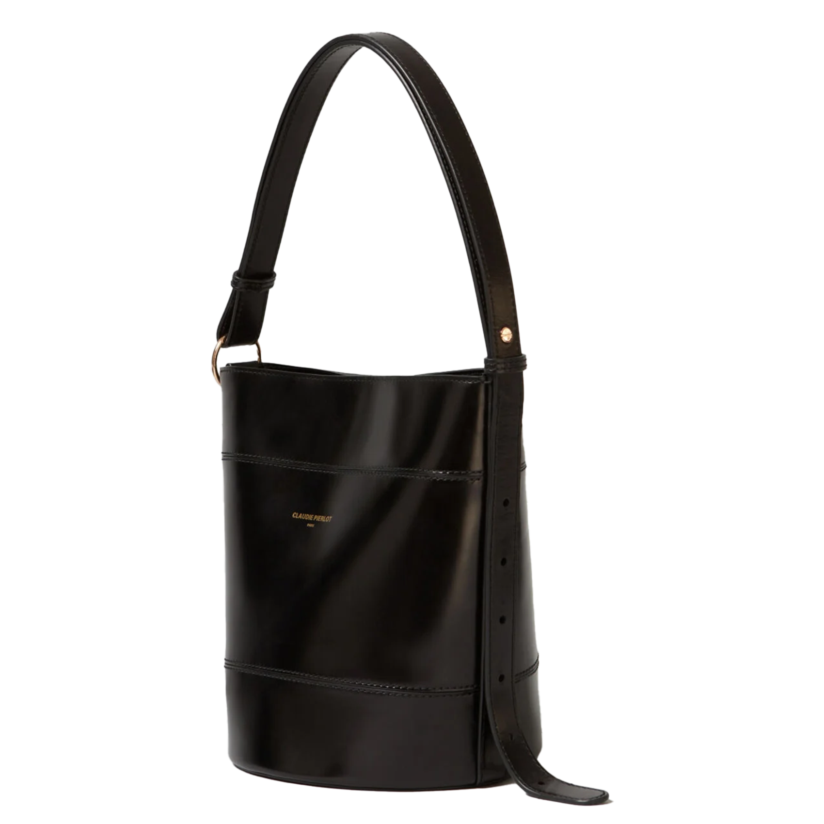 Sac seau en cuir CLAUDIE PIERLOT Noir