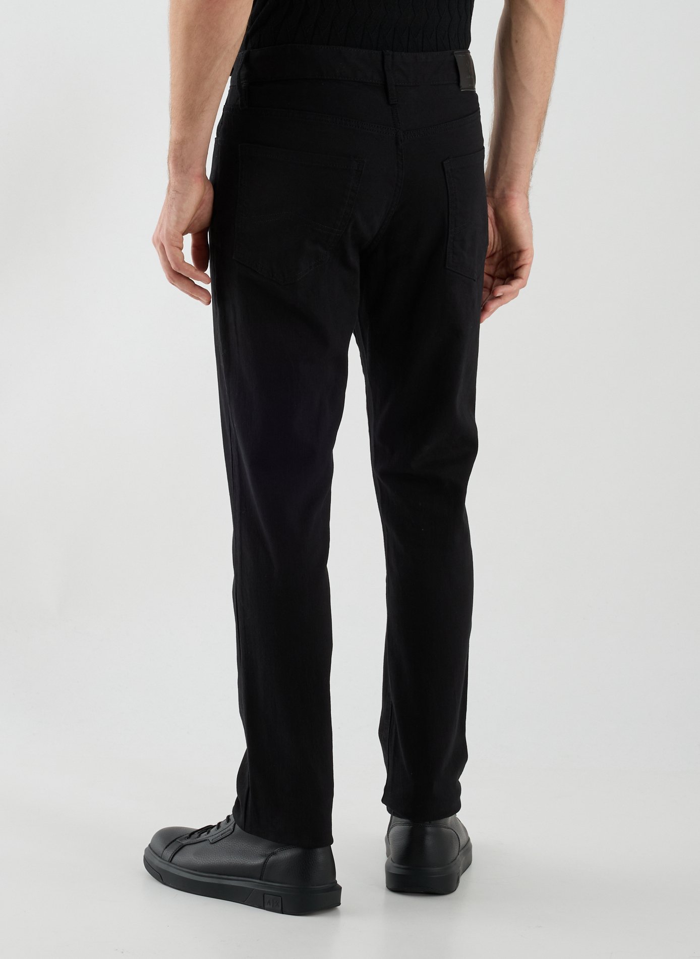 Cotton-blend skinny jeans ARMANI EXCHANGE Black