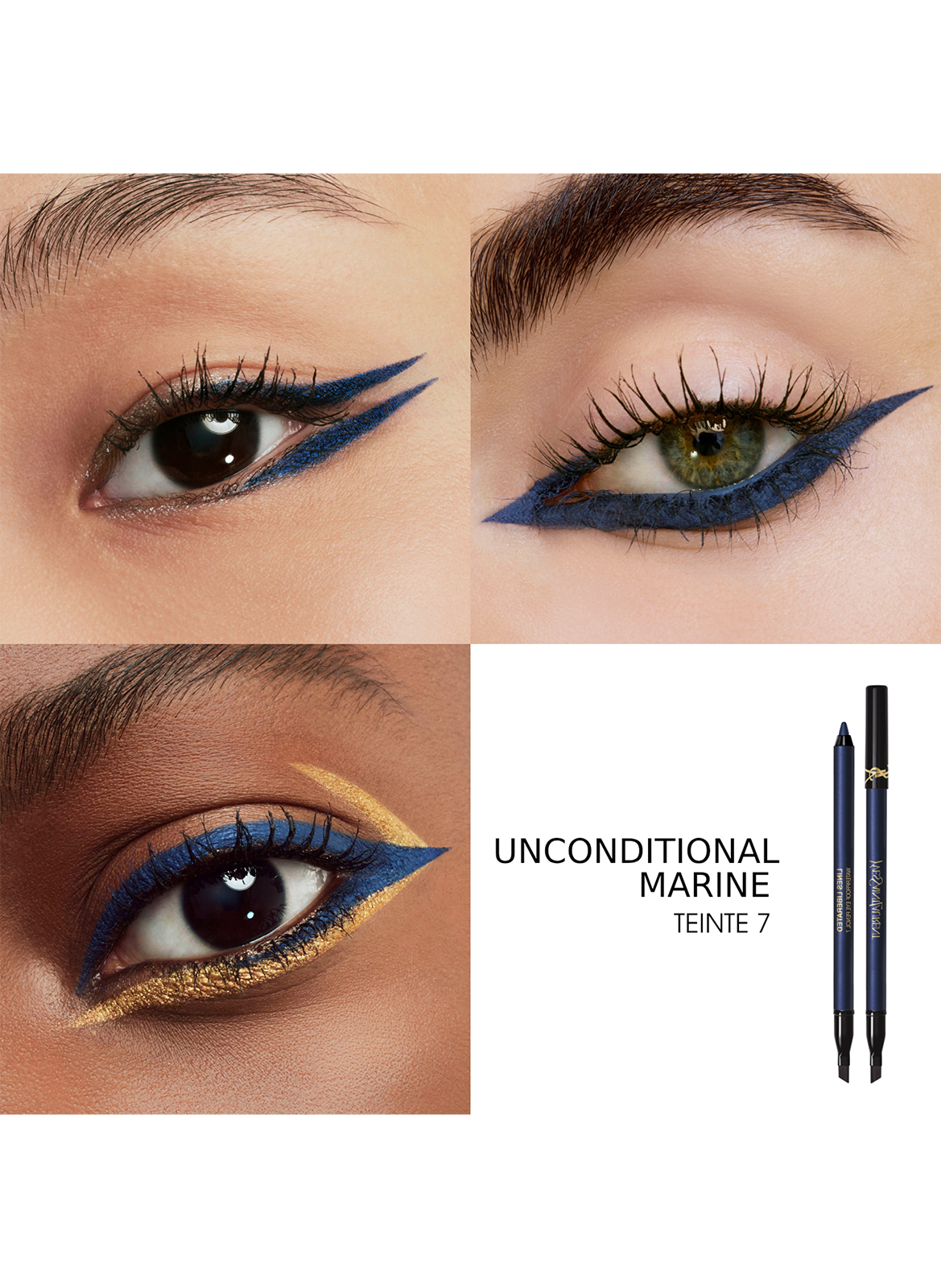 YSL Lines Liberated Crayon yeux waterproof YVES SAINT LAURENT Unconditional marine