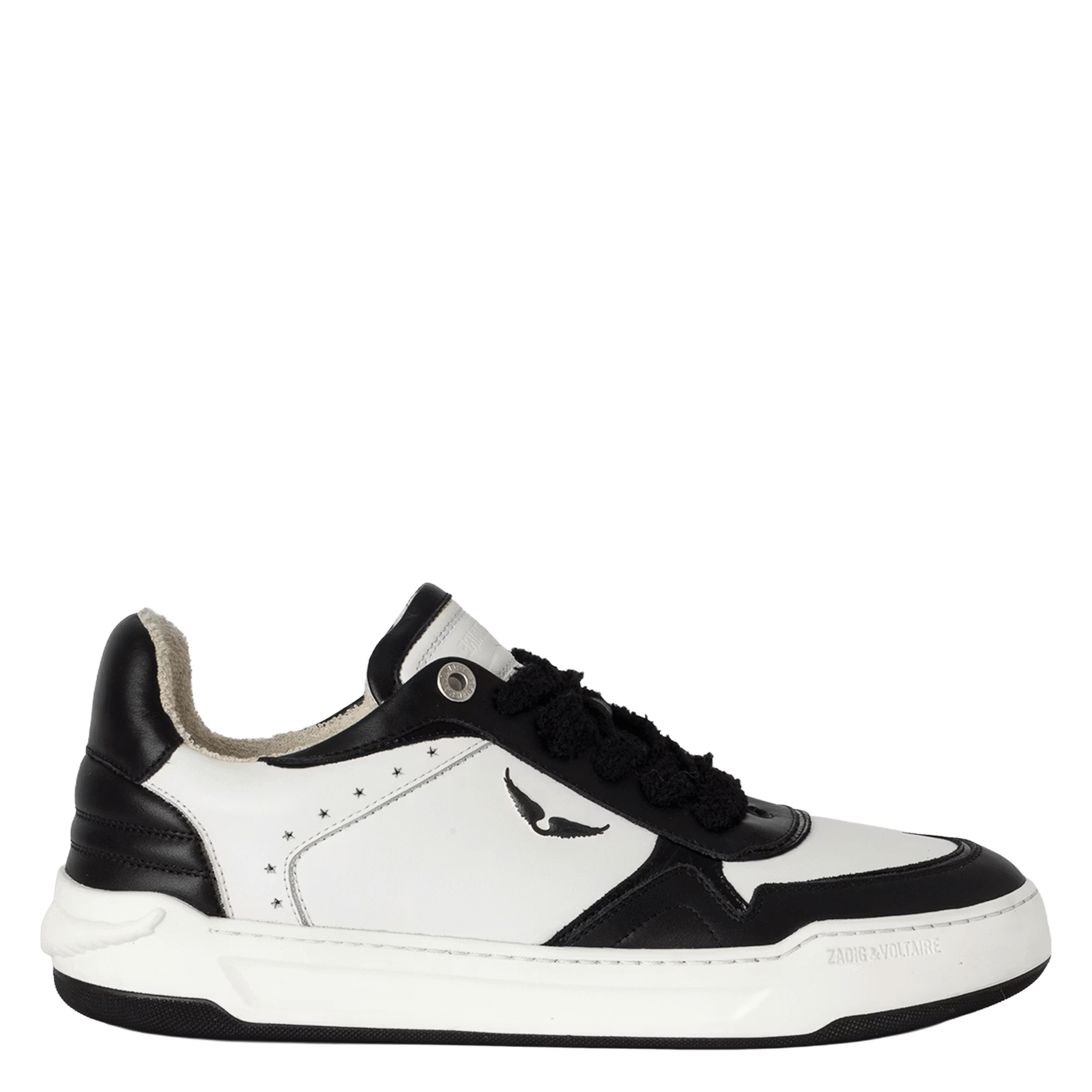 Baskets basses en cuir wings ZADIG&VOLTAIRE Noir