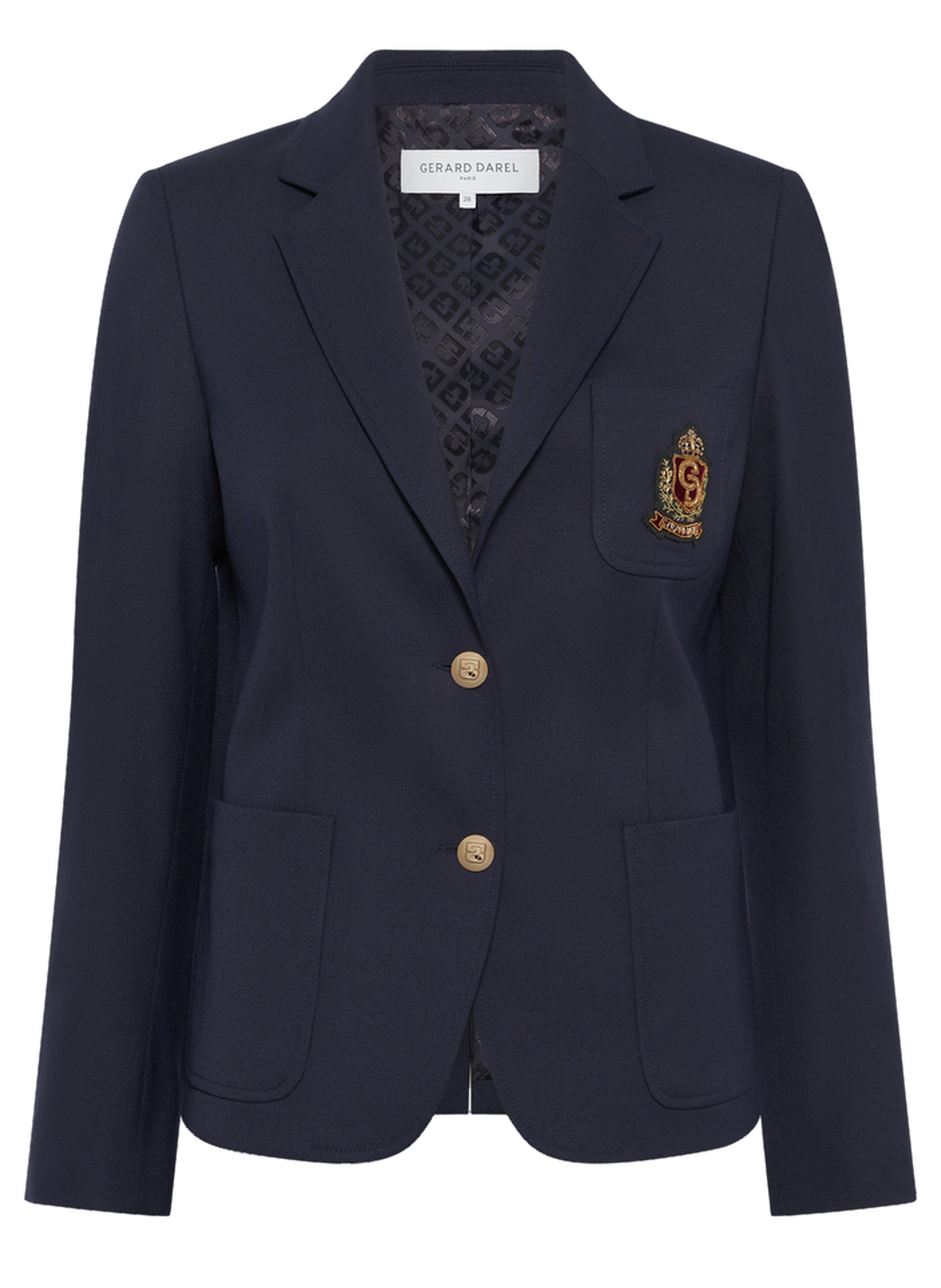 Veste de tailleur à blason -  tinais GERARD DAREL Bleu