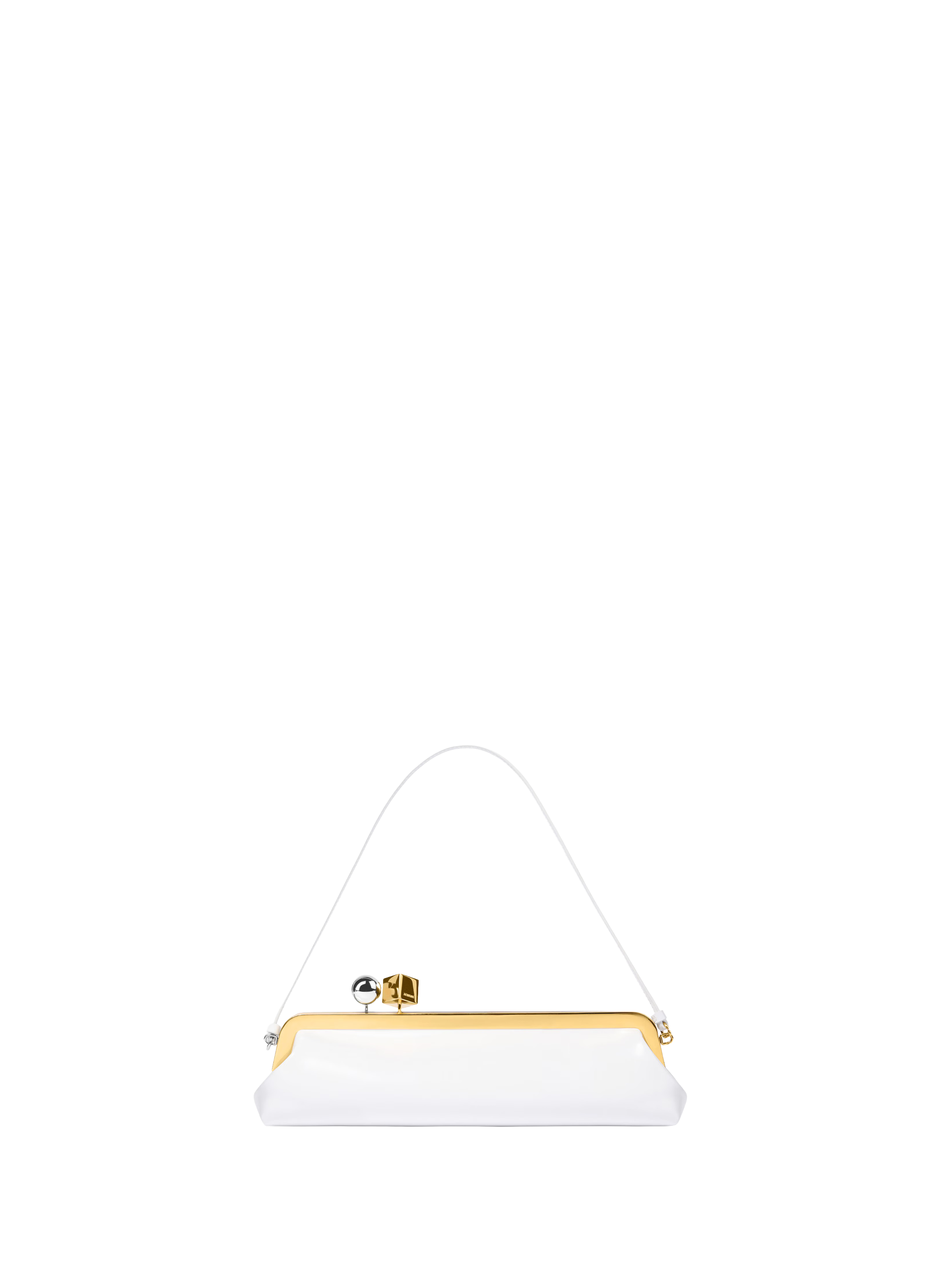 La Pochette Salon en cuir de veau JACQUEMUS Blanc