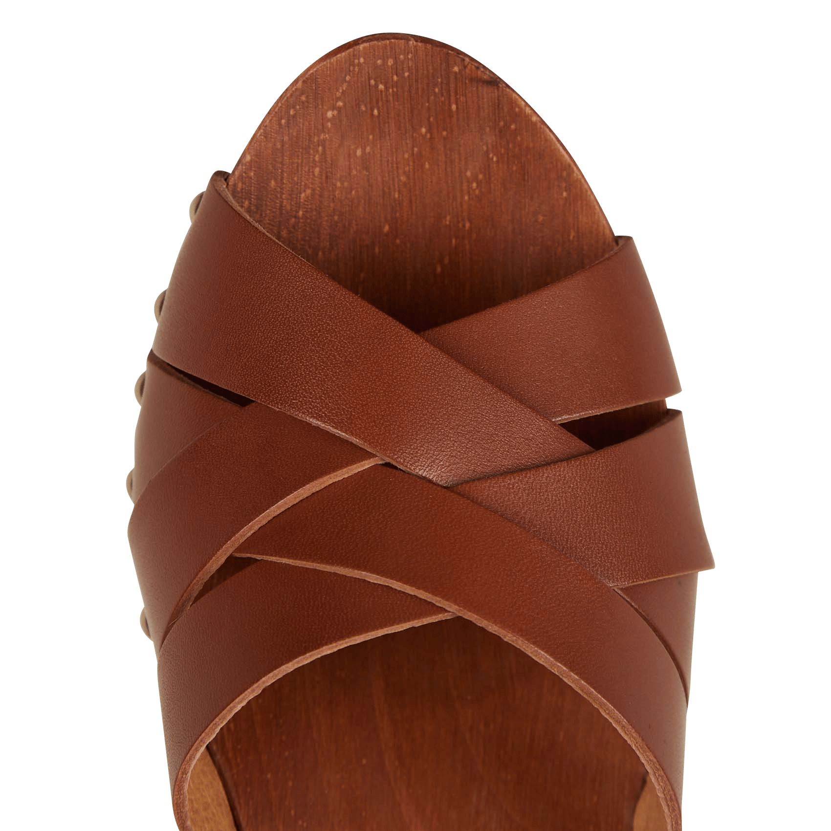 Sabots à talons en cuir sia MAISON 123 Marron