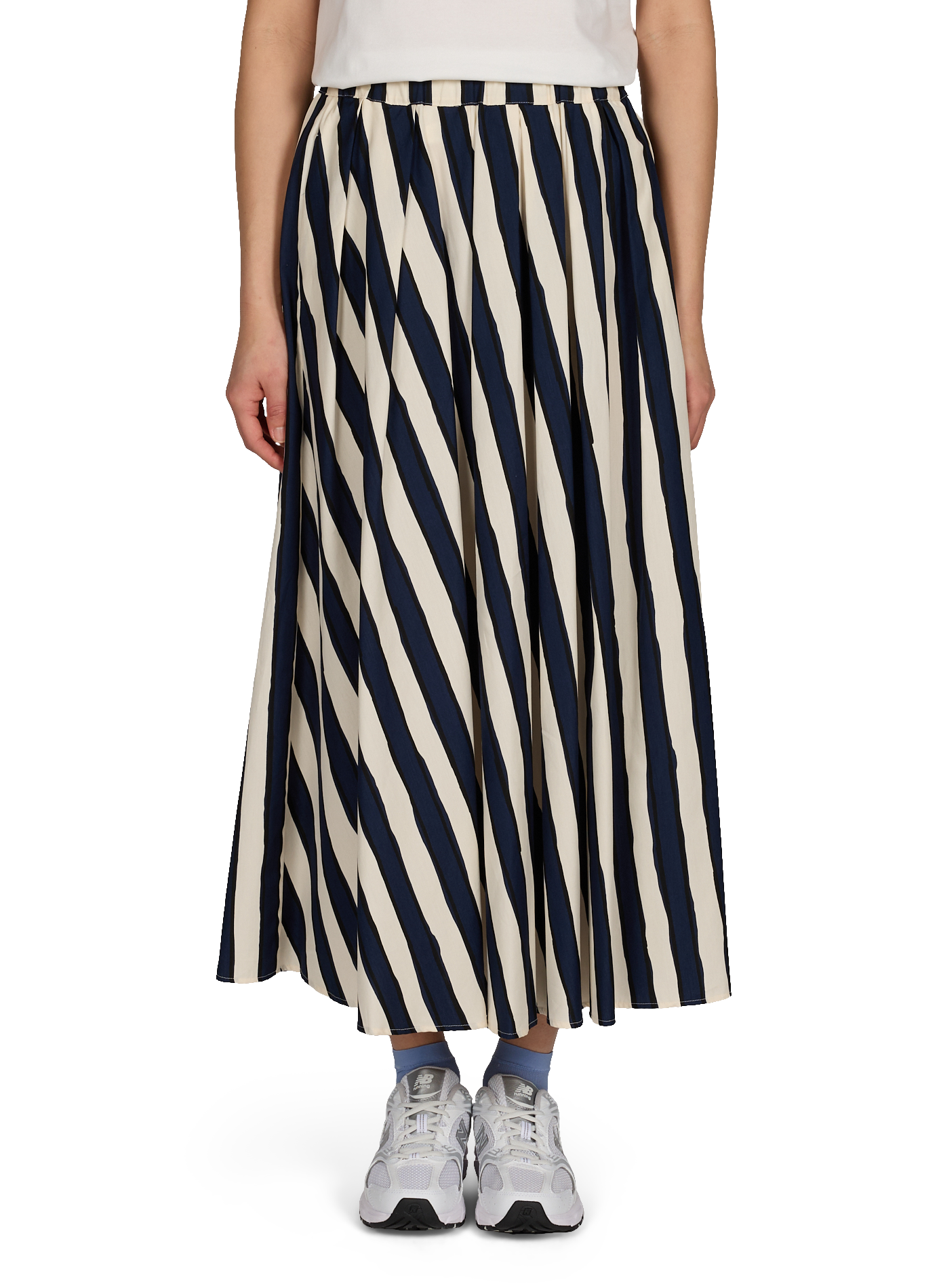 Gonna midi a righe MAX MARA WEEK END Blu