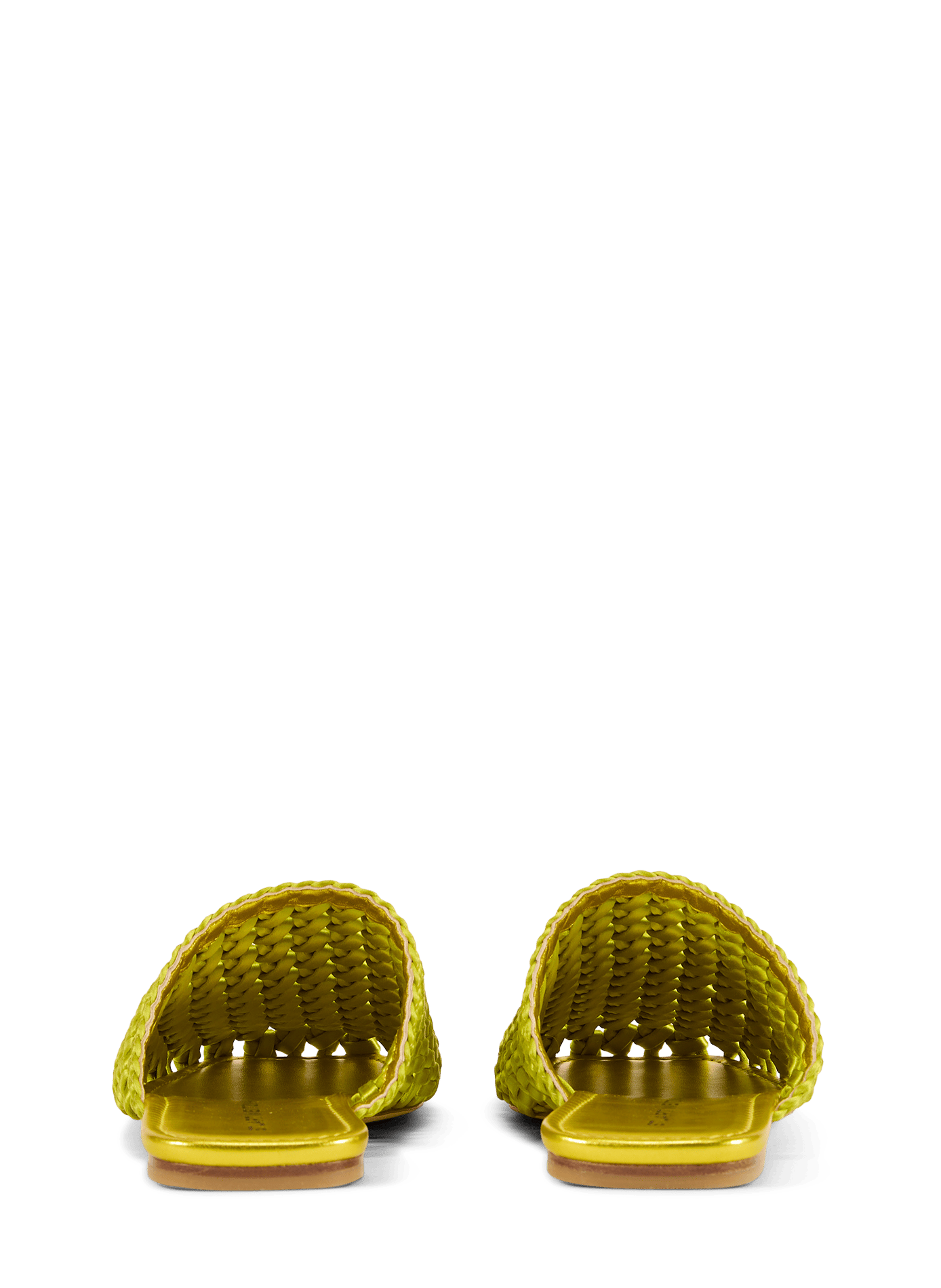 Flat leather Marina mules STUART WEITZMAN Yellow