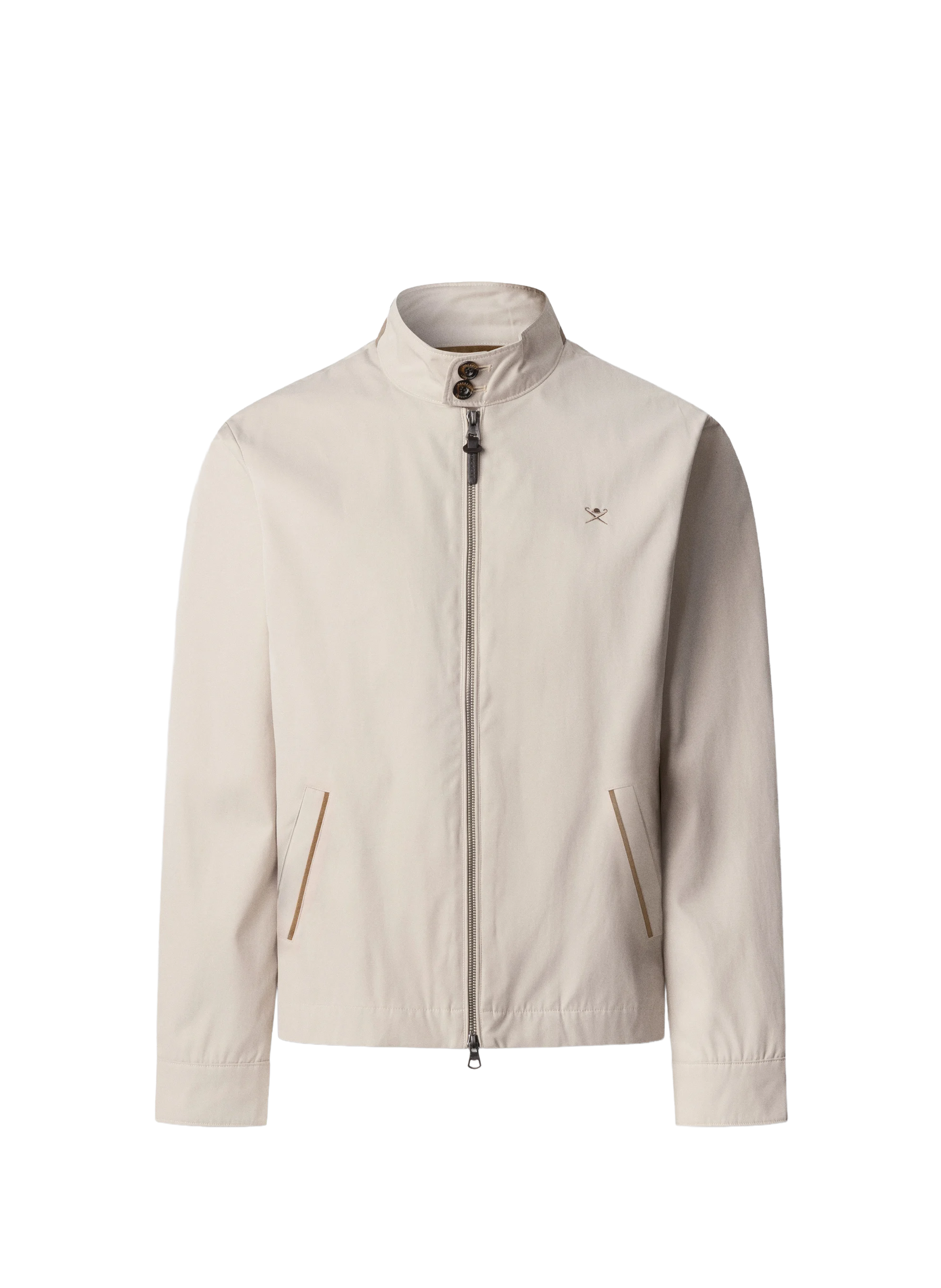 Recht jasje met opstaande kraag HACKETT Beige