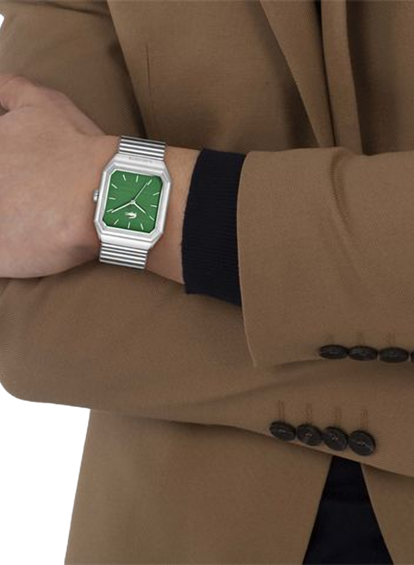 Montre quartz René en acier inoxydable LACOSTE MONTRES Vert