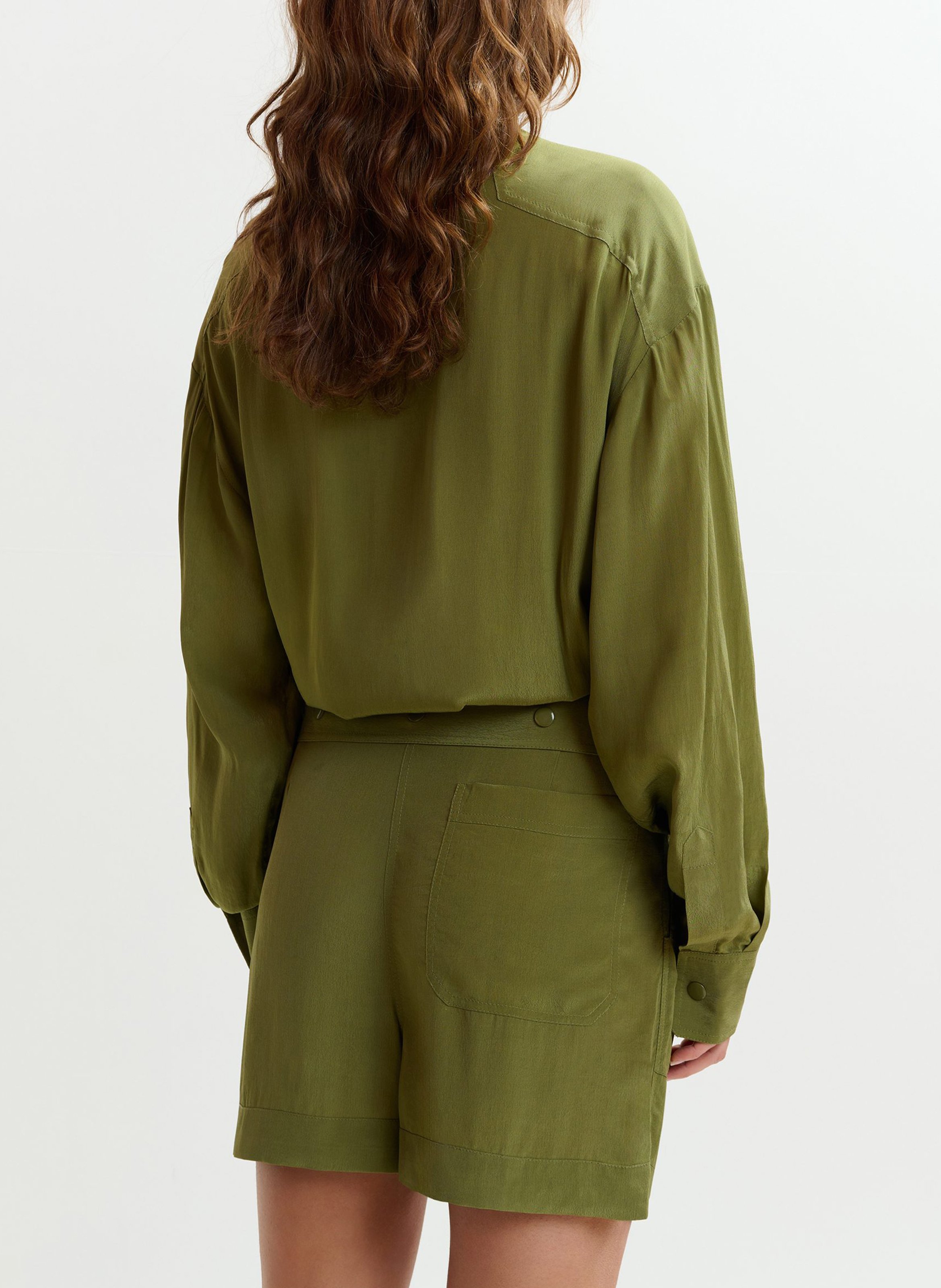 Combishort oversize col classique jebba ESSENTIEL ANTWERP Vert