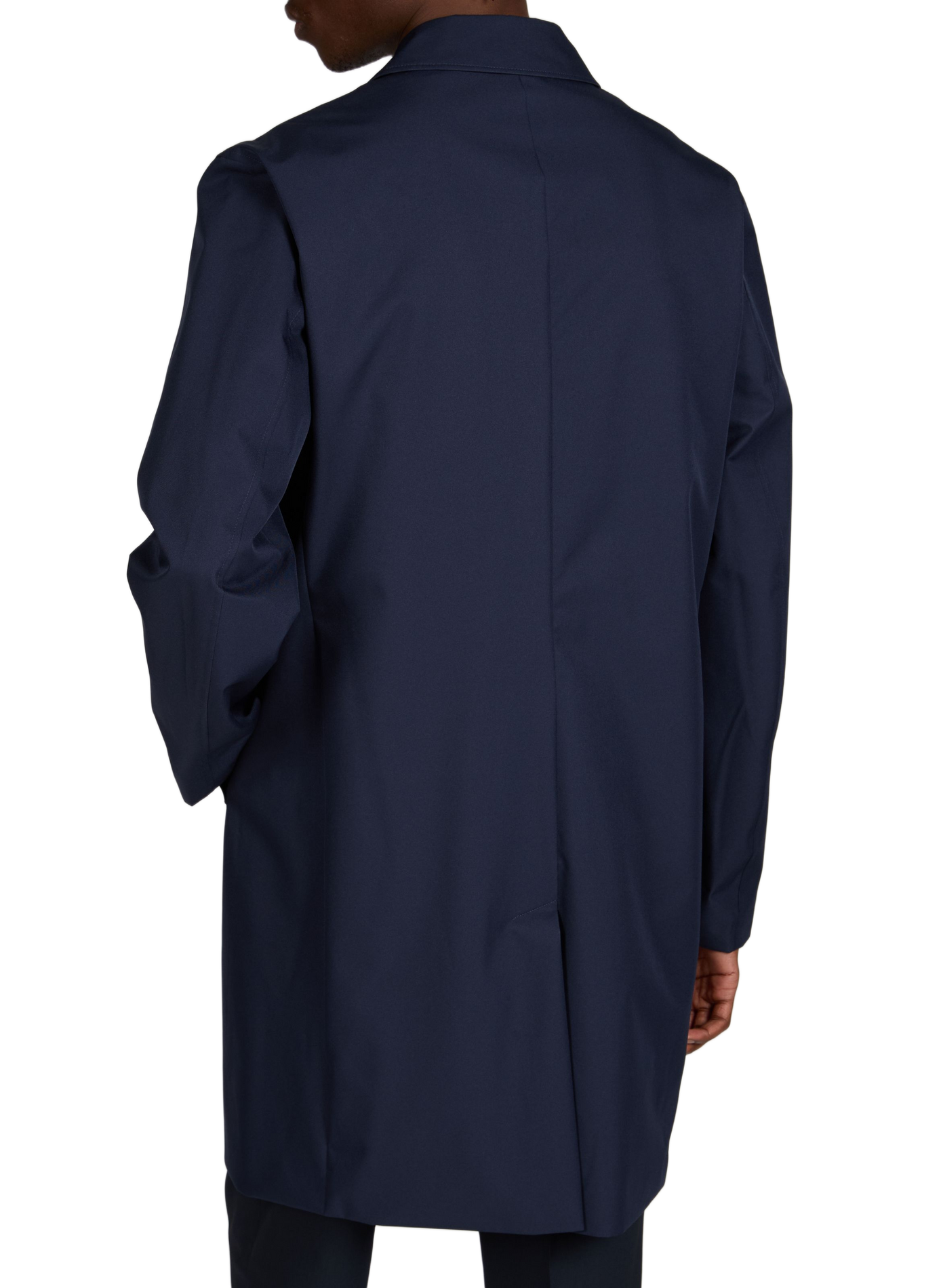 Mid-length coat with classic collar HACKETT Blue