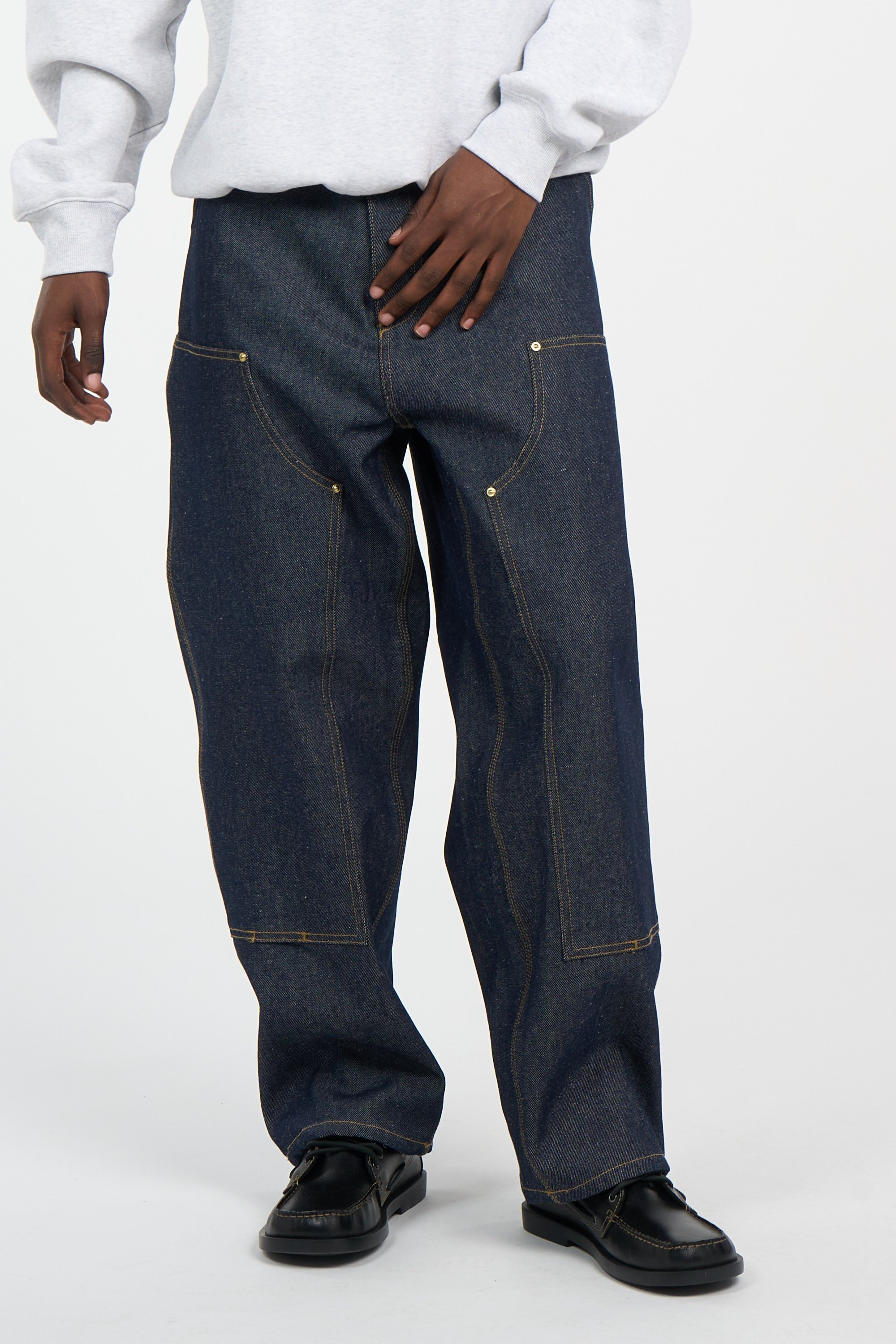 Pantalon og double knee pant CARHARTT WIP Bleu