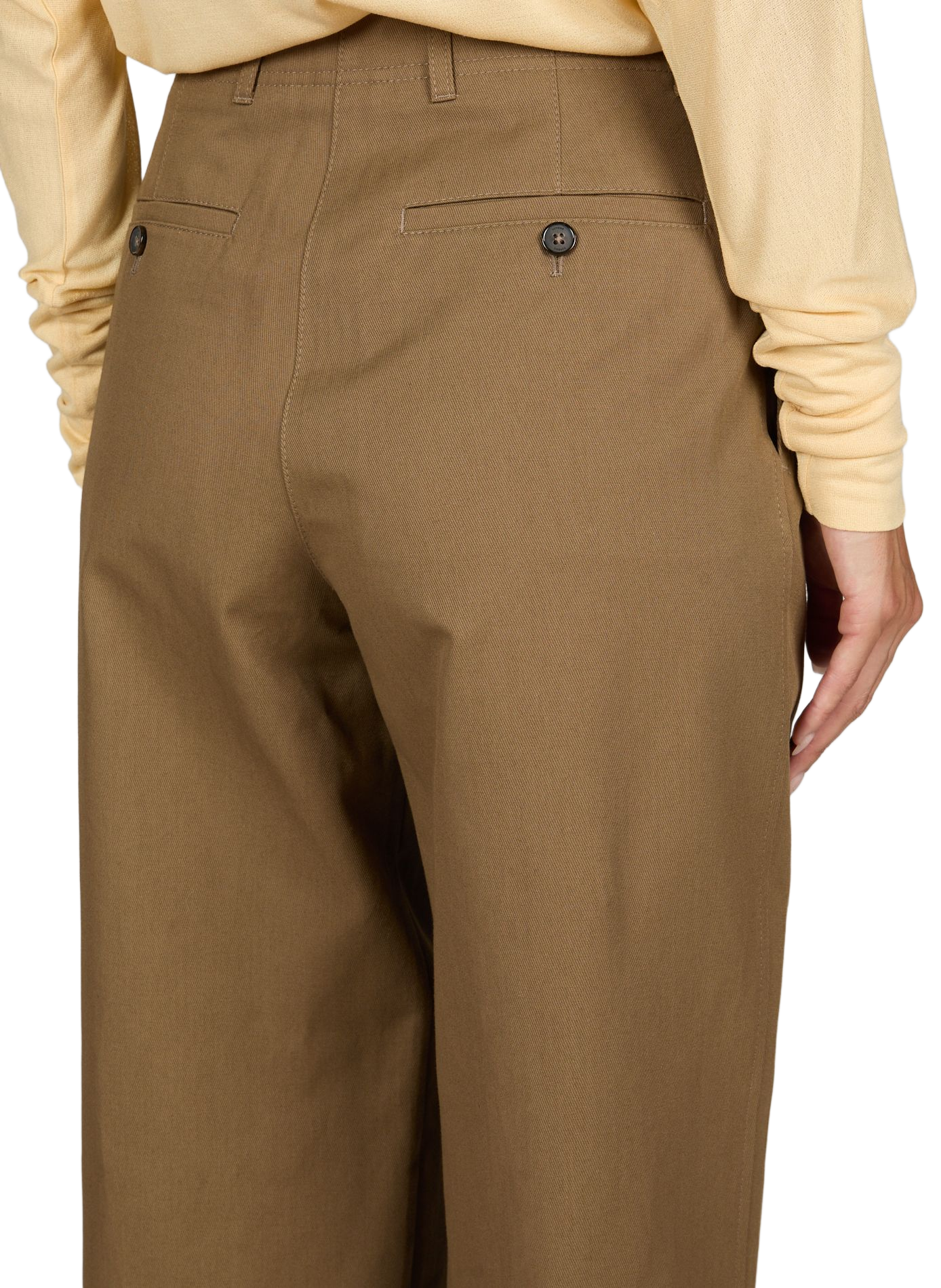Elasticated trousers TOTEME Brown