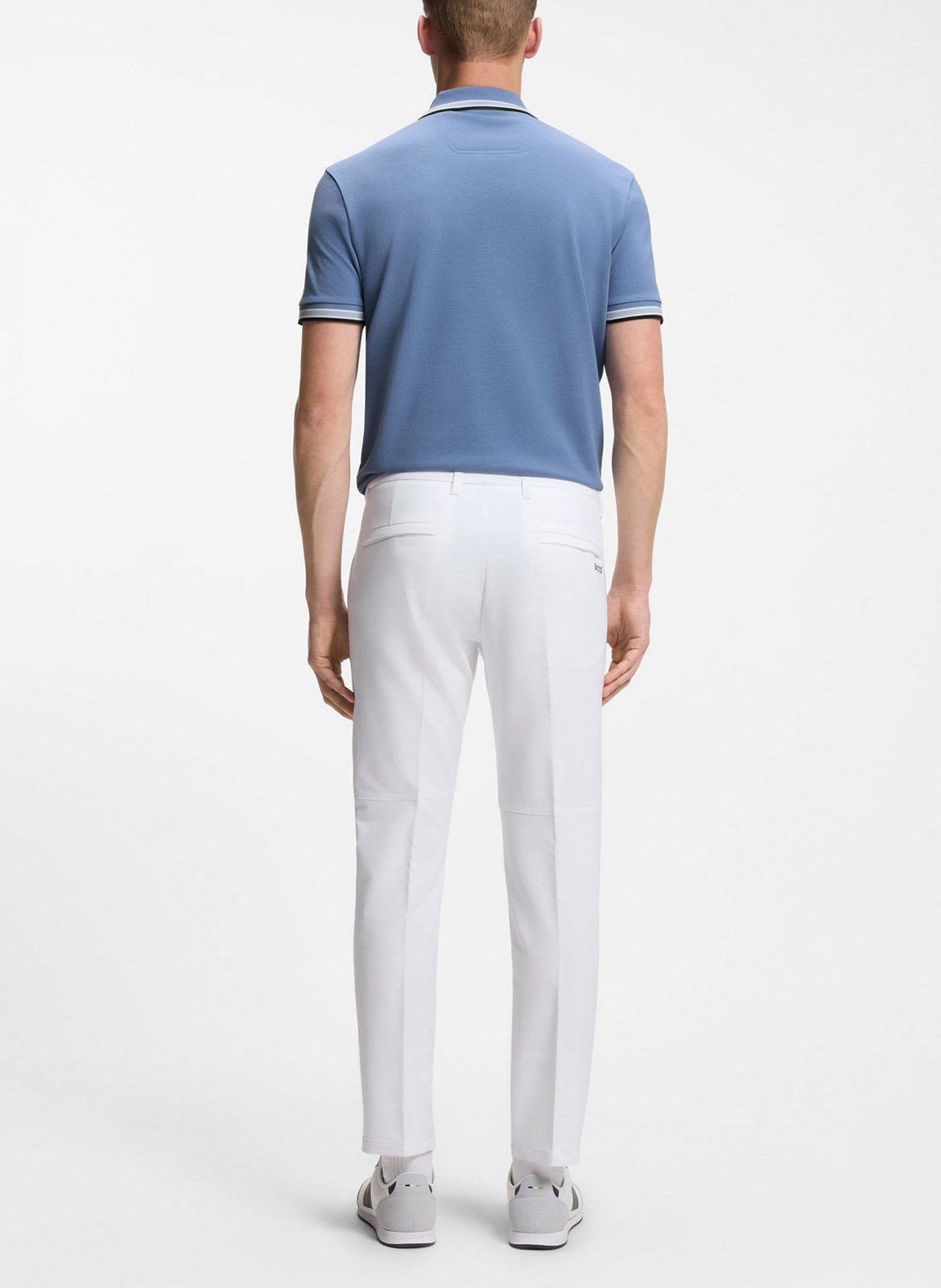 Polo regular fit en coton BOSS Bleu