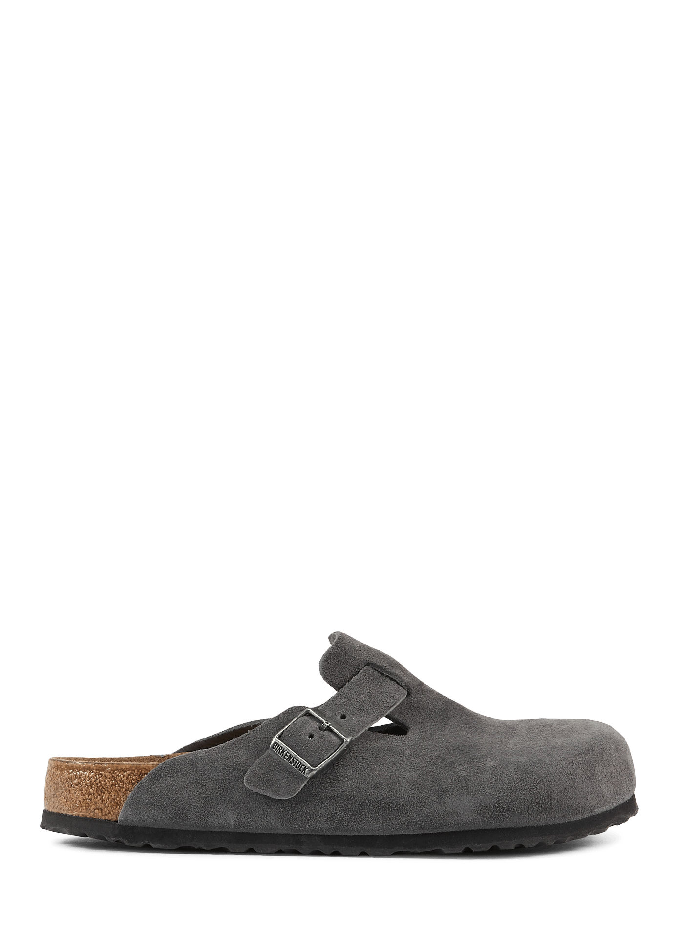 Boston leather mules BIRKENSTOCK Grey