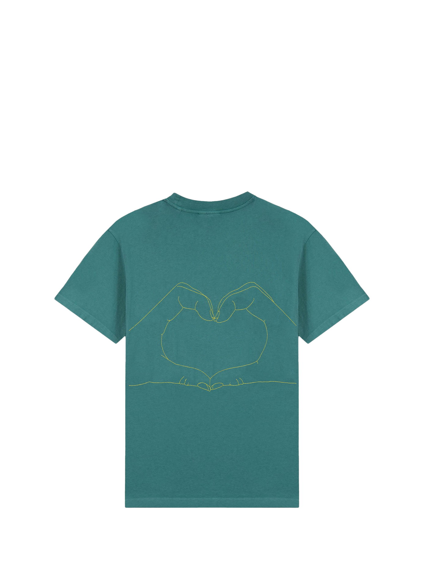 Patureau I Love You Cotton T-shirt MAISON LABICHE Green