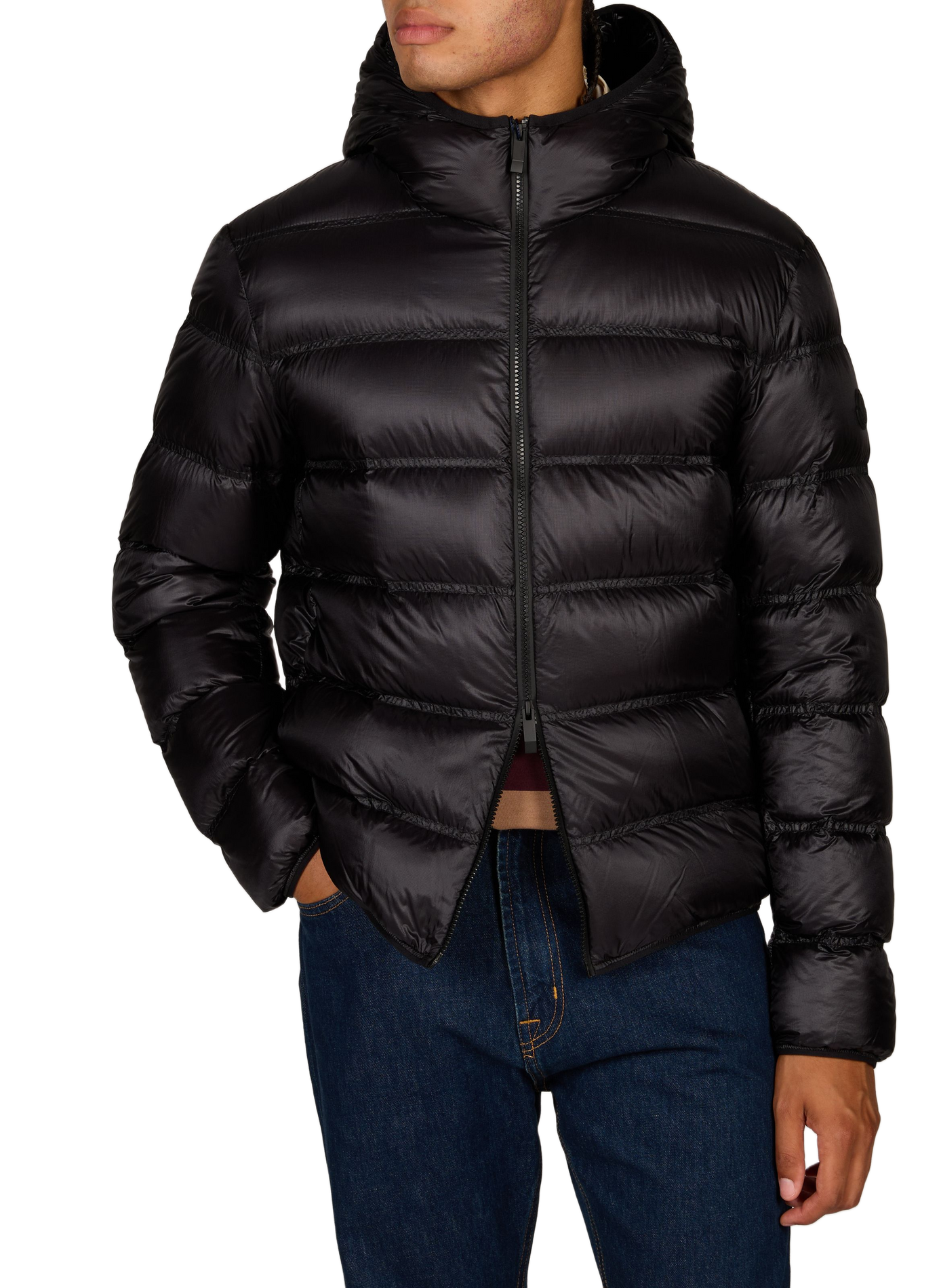 Gepolsterte Steppjacke Guadiana mit Kapuze MONCLER Schwarz