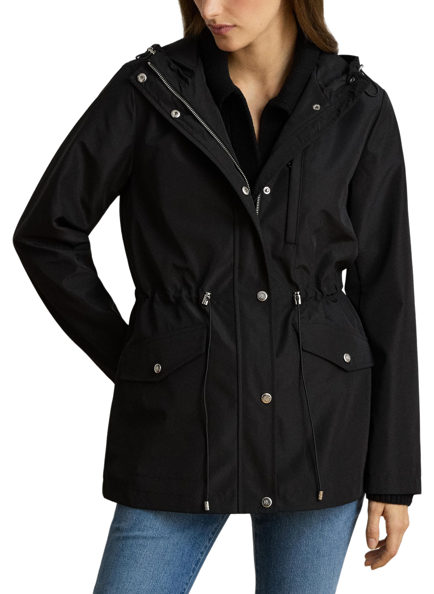 Lightweight hooded parka LAUREN Black