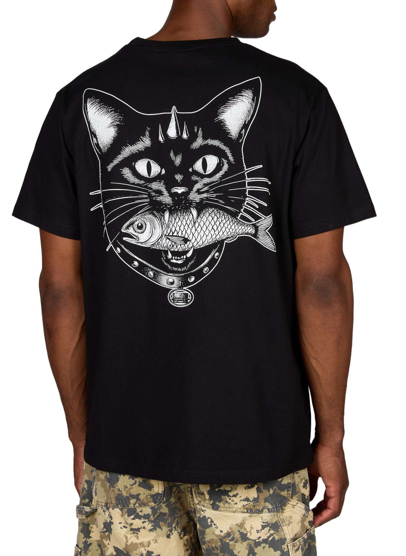Katoenen T-shirt JACKER. Zwart