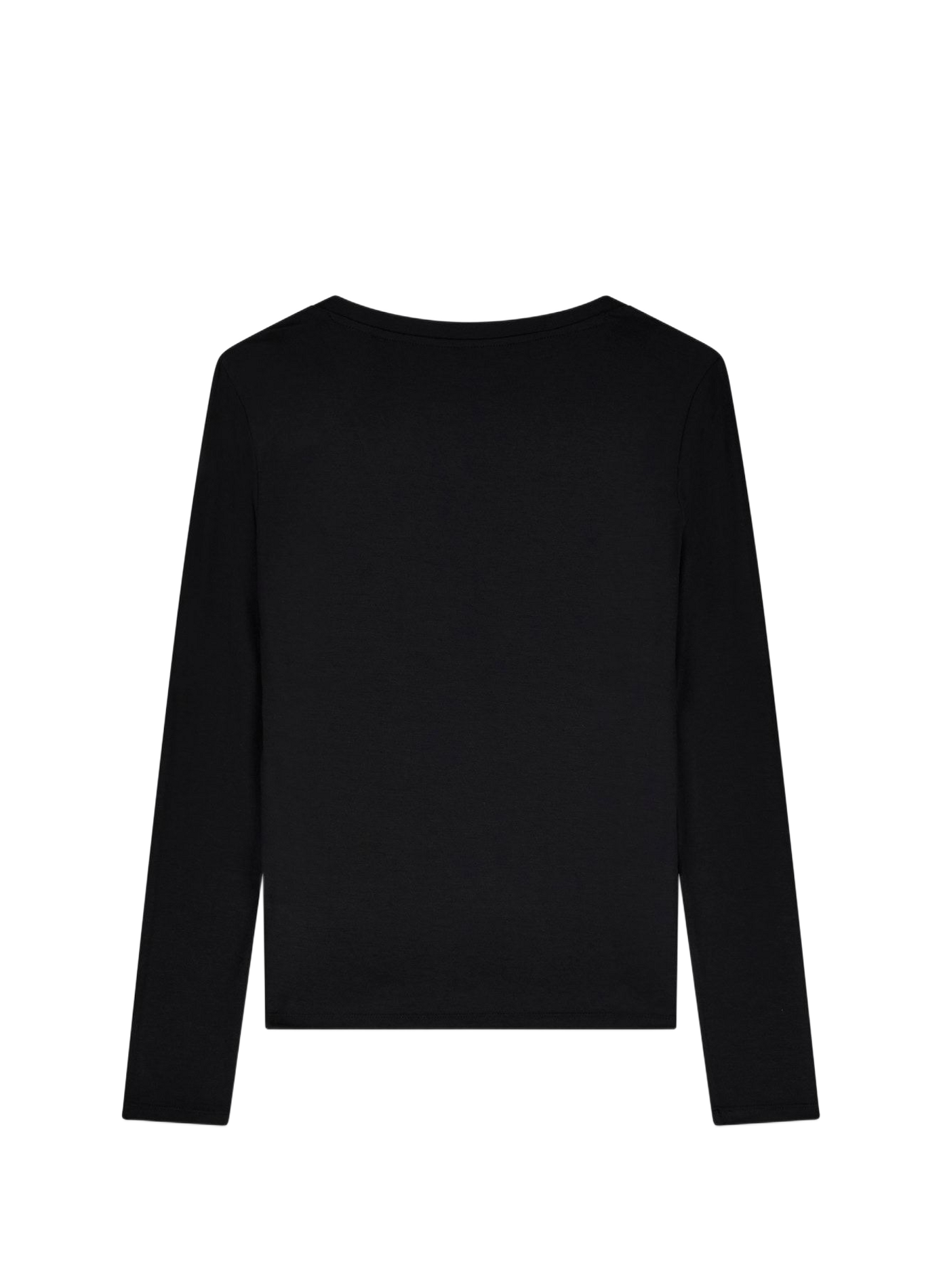 Fitted long-sleeved New Ls T-shirt GUESS Black