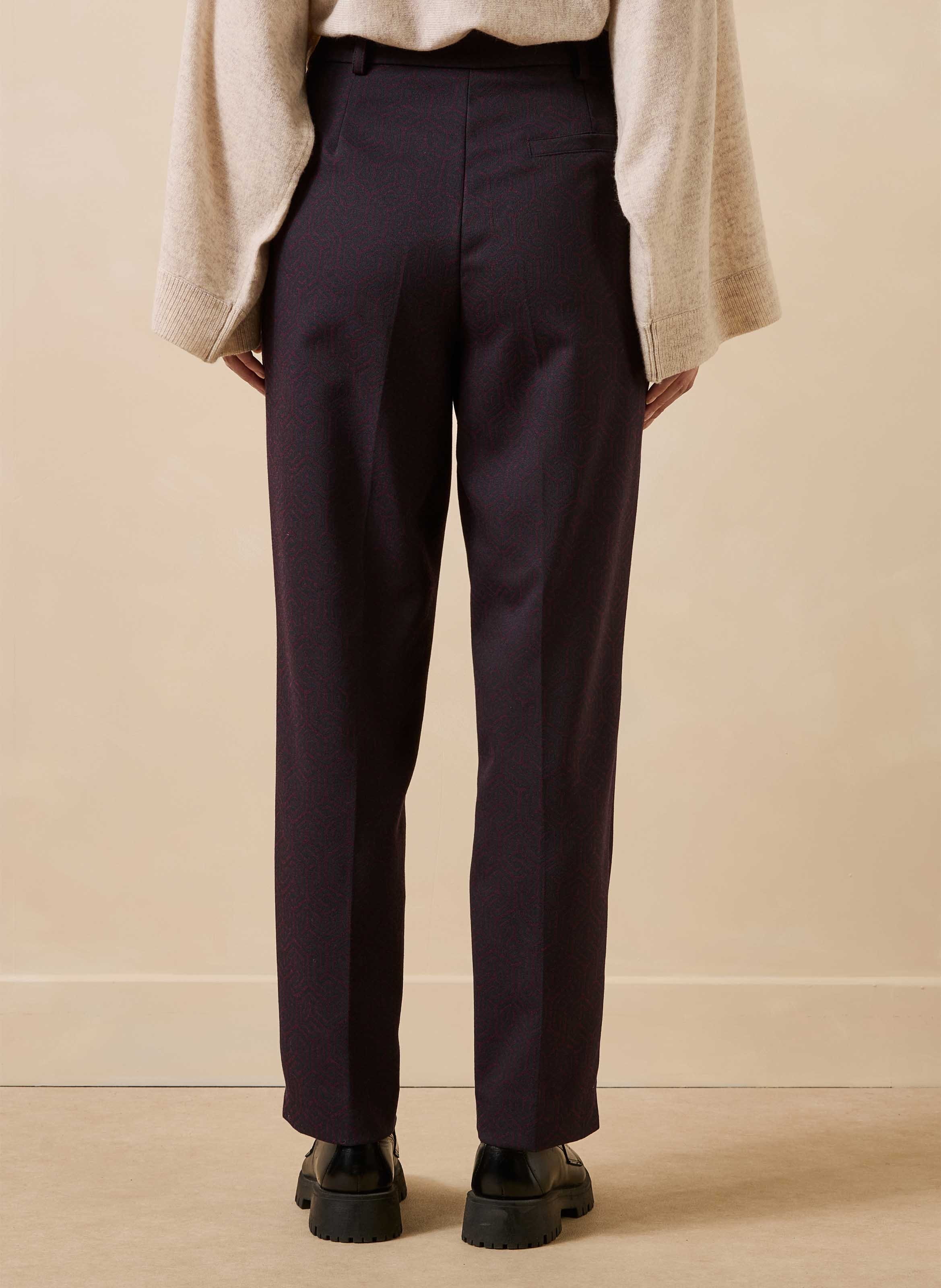 Cigarettebroek met print LA FEE MARABOUTEE Veelkleurig
