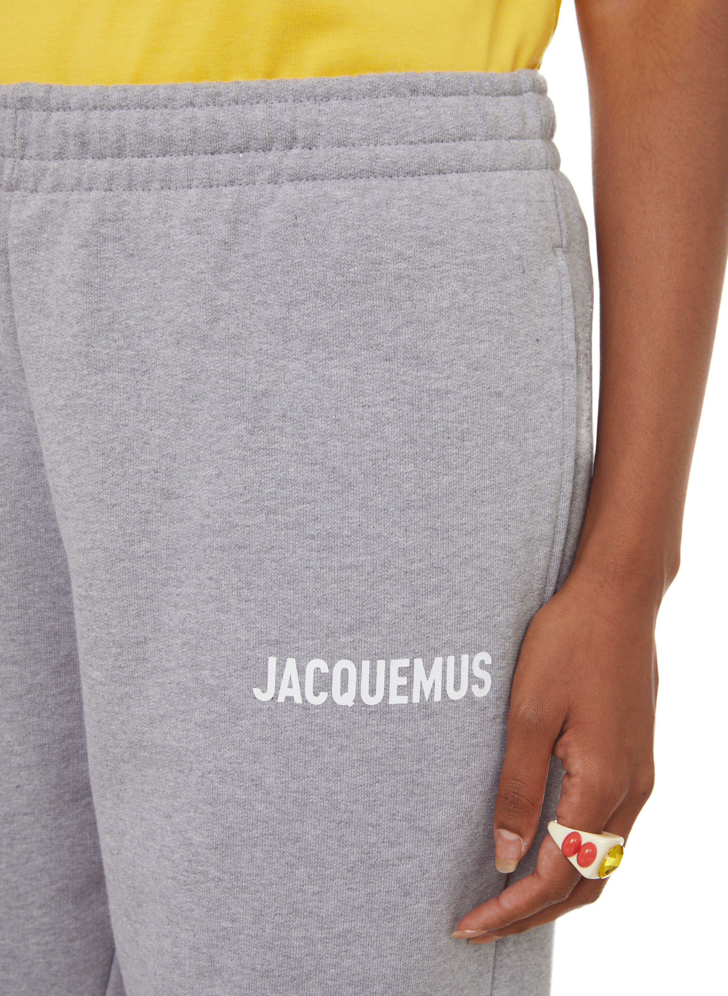 Le pantalon en coton JACQUEMUS Gris