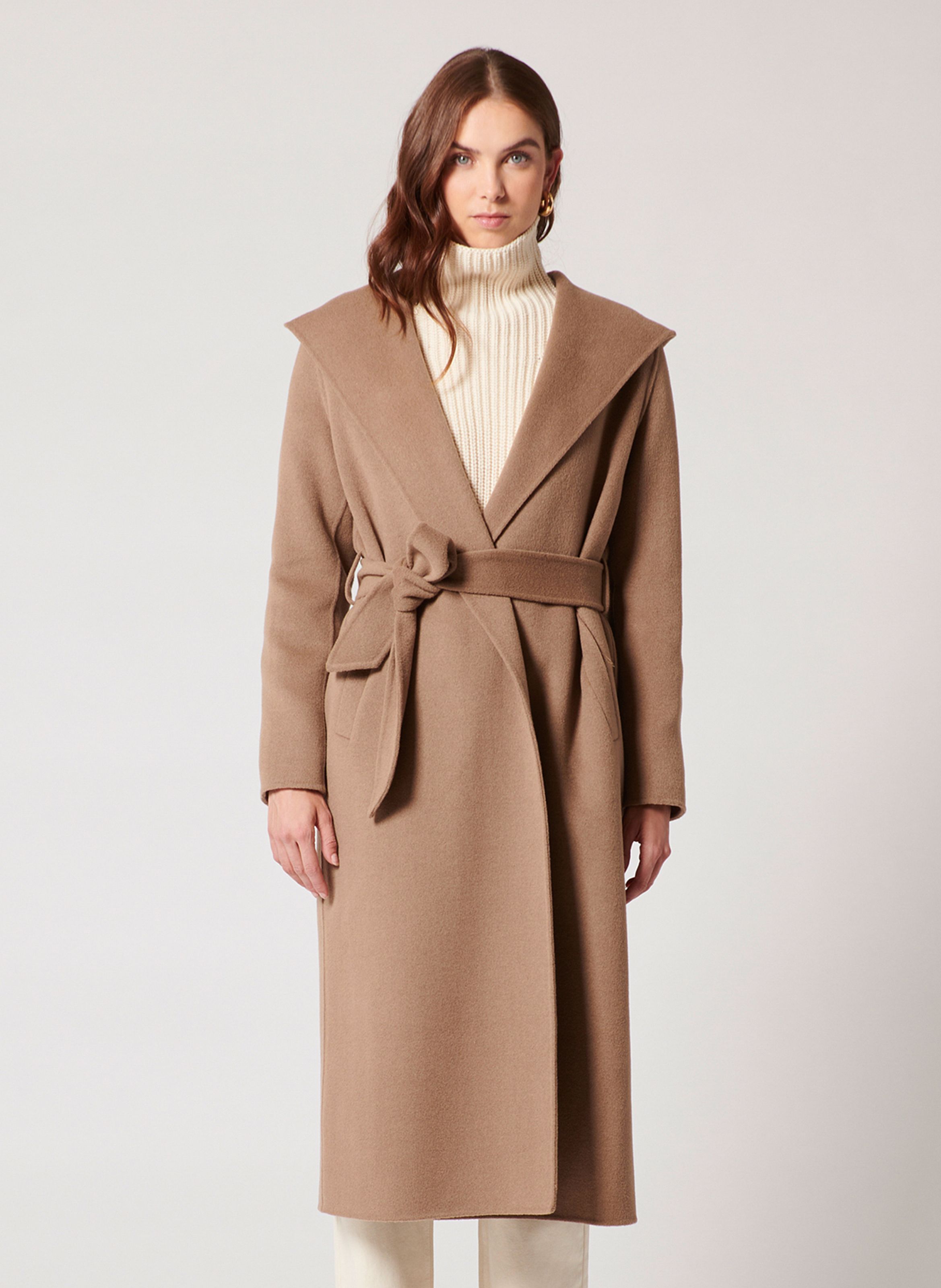 Manteau beige shop cintré femme