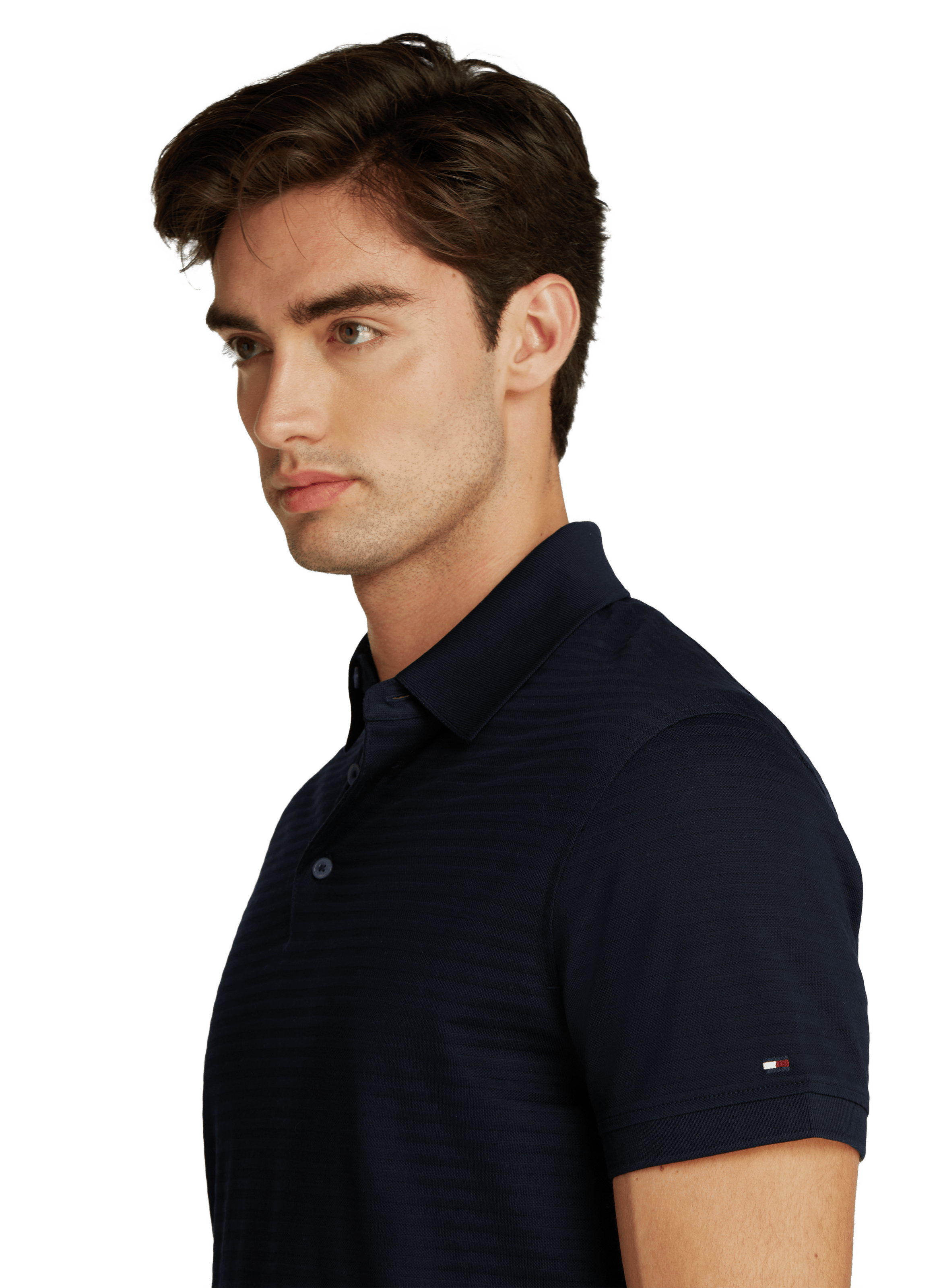 Polo en coton TOMMY HILFIGER Bleu