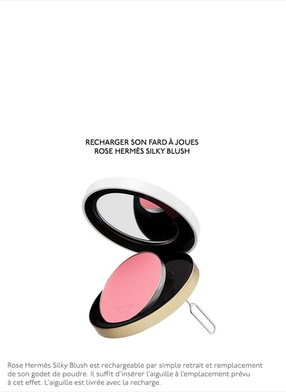 Rose Hermès, recharge fard à joues Silky Blush, Rose Pommette HERMÈS Rose Hermès, recharge fard à joues Silky Blush, Rose Pommette HERMÈS