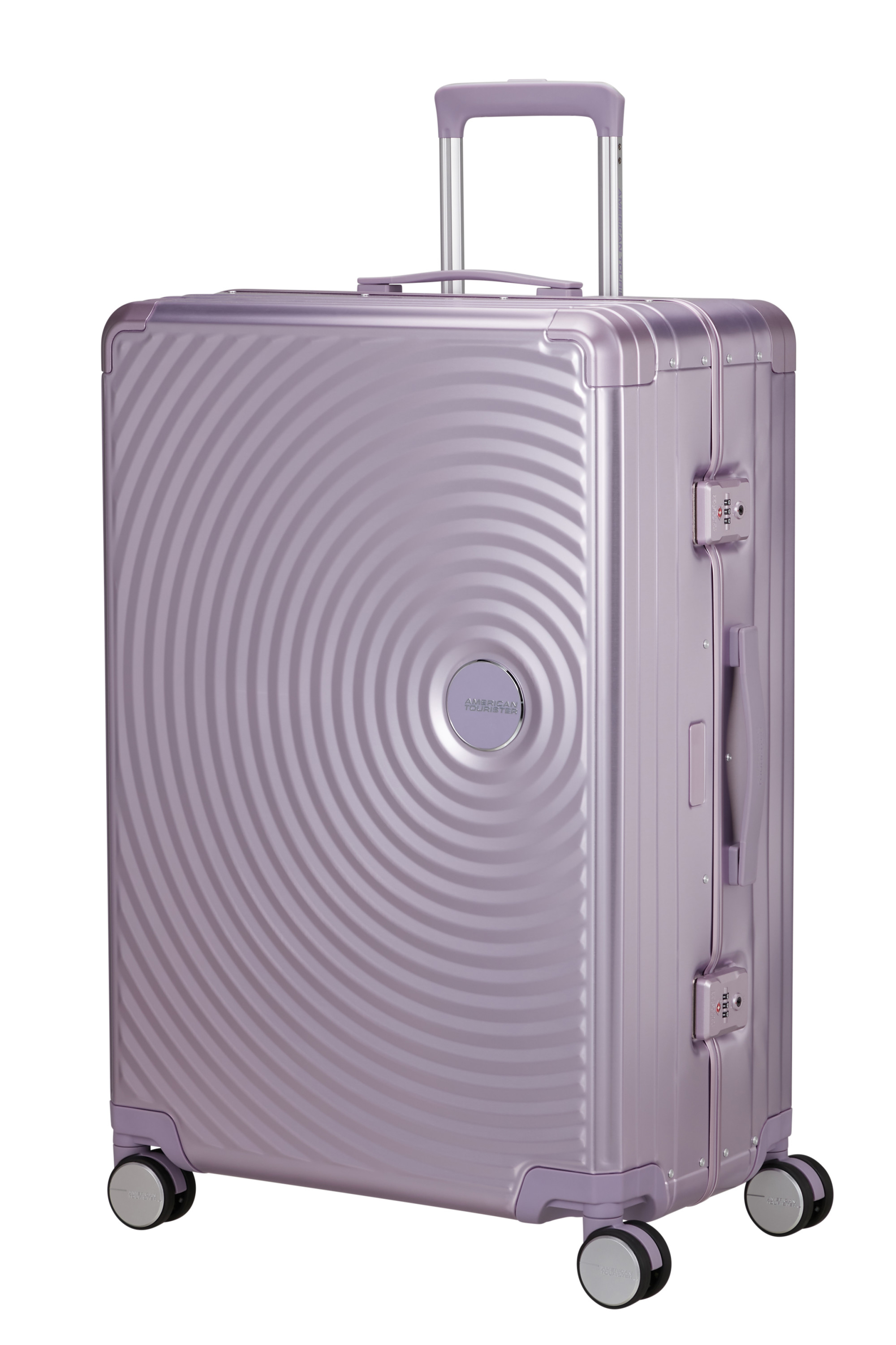Soundbox alu valise 4 roues taille l AMERICAN TOURISTER Violet