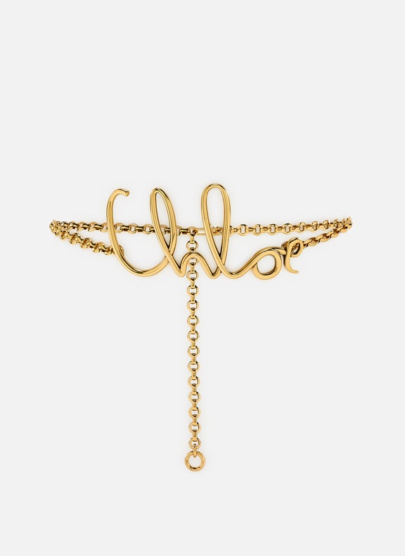 Chloé Iconic Petite Belt Golden by CHLOÉ CHLOÉ Chloé Iconic Petite Belt Golden