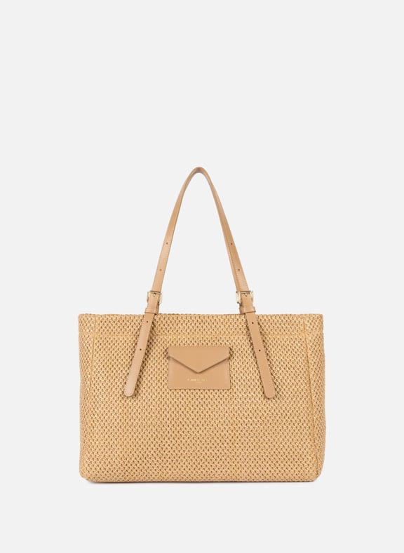 Tote bag - Osier Beige by LANCASTER LANCASTER Tote bag - Osier Beige