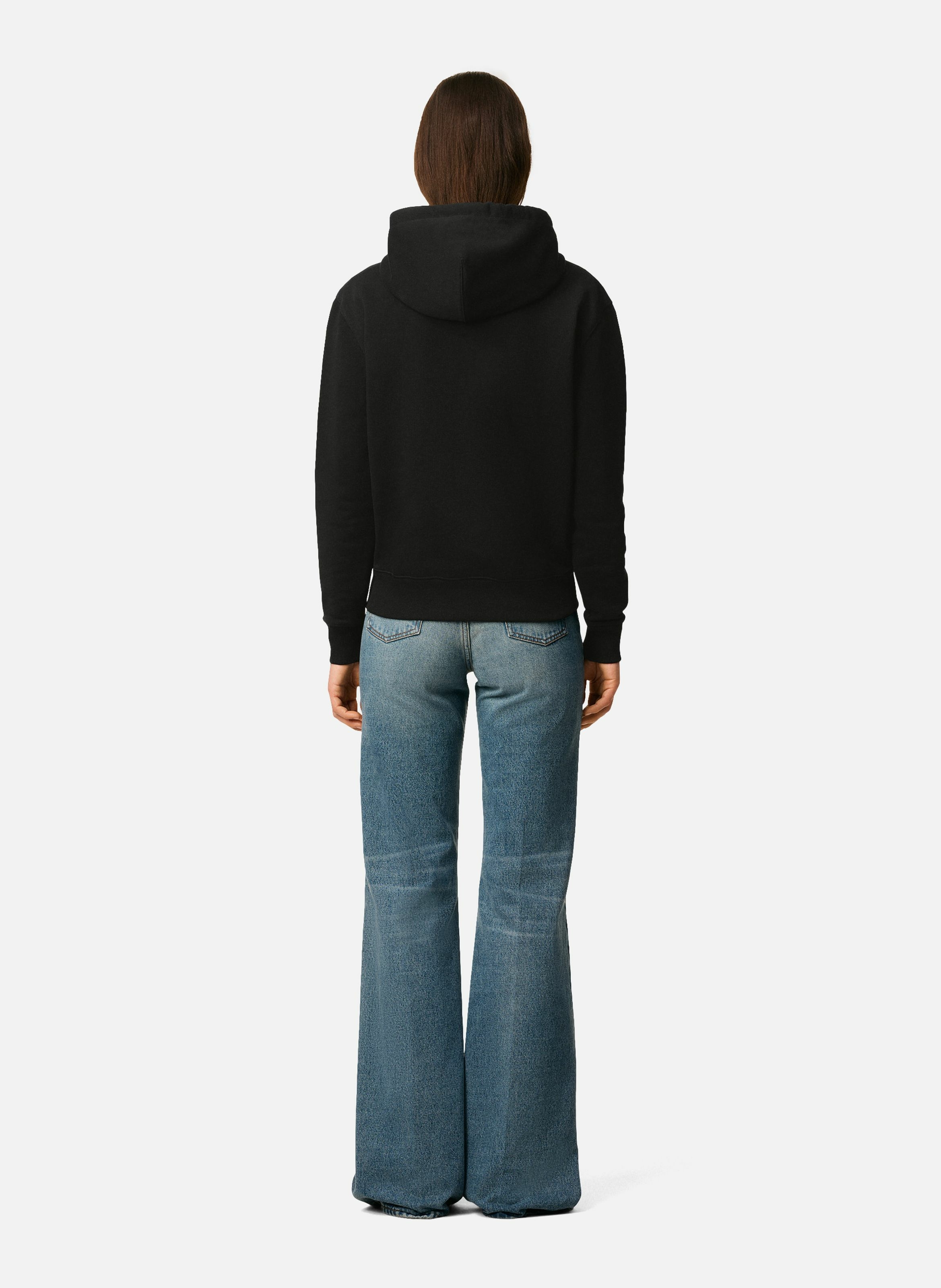 Hoodie zippé ami de coeur rouge unisexe AMI PARIS Noir