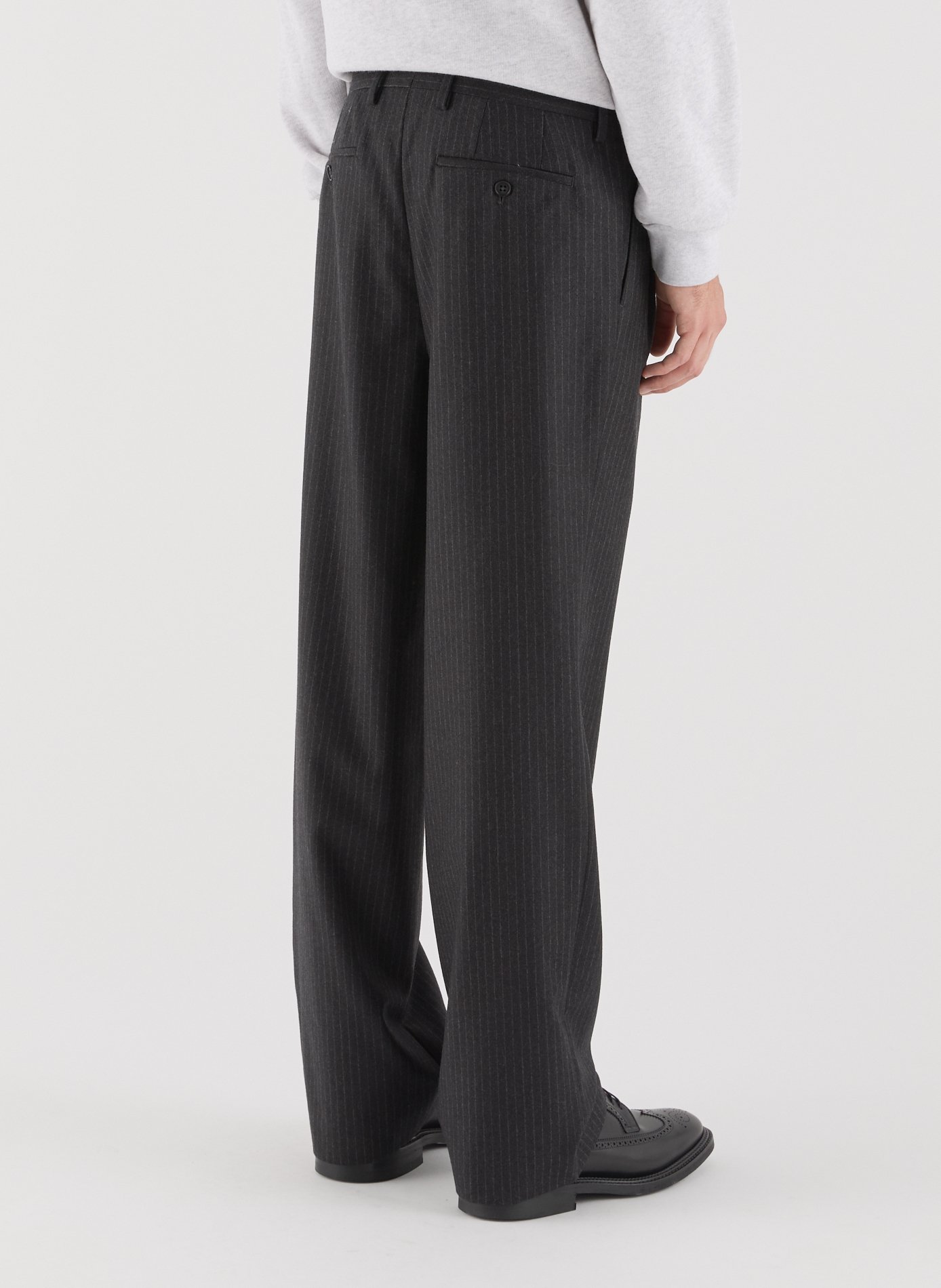 Striped wool trousers SAISON 1865 Grey