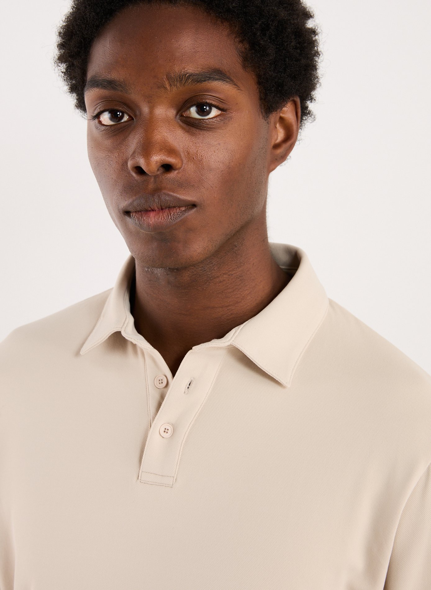 Long-sleeved polo shirt 1789 CALA Beige