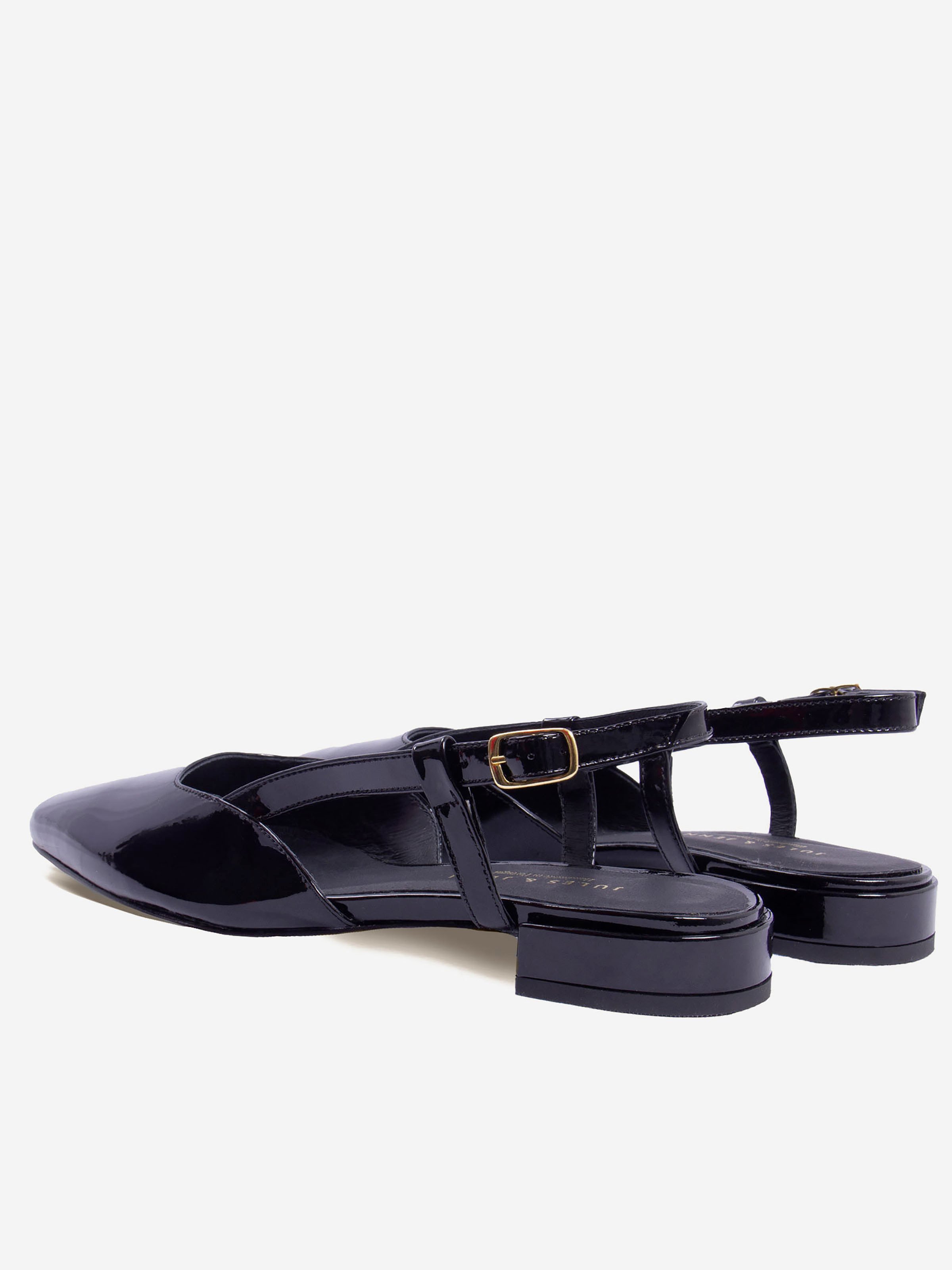 Slingback elise cuir vernis JULES & JENN Noir