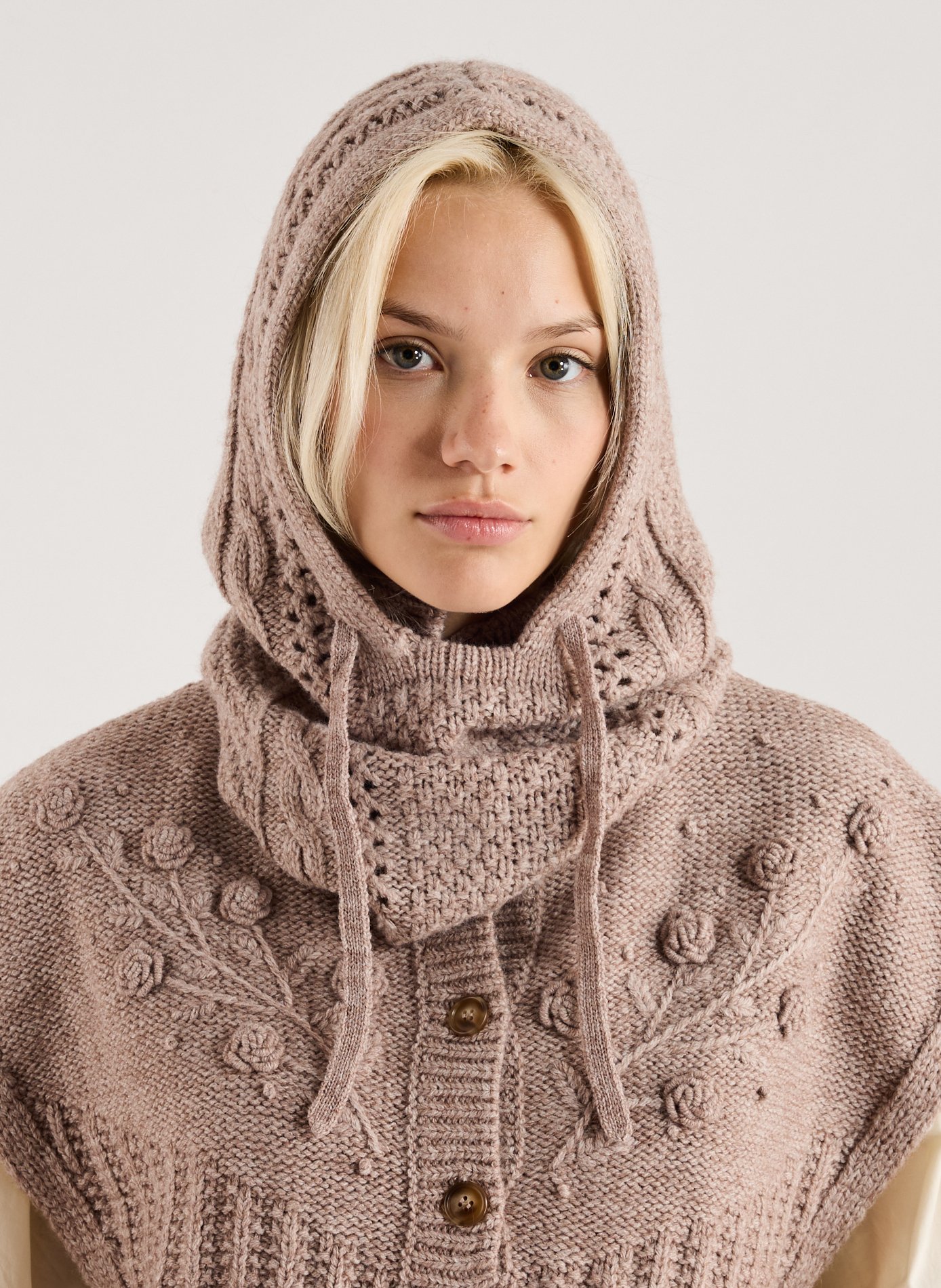 Solid Hoodie LOUISE MISHA Beige