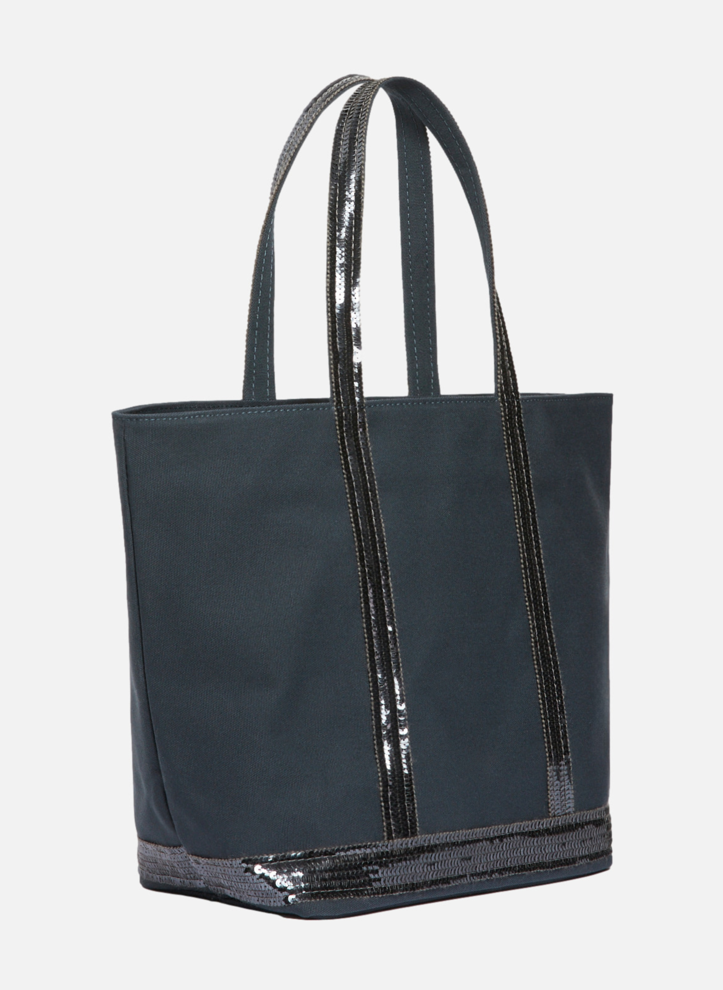 Cabas m zippé en toile VANESSA BRUNO Bleu